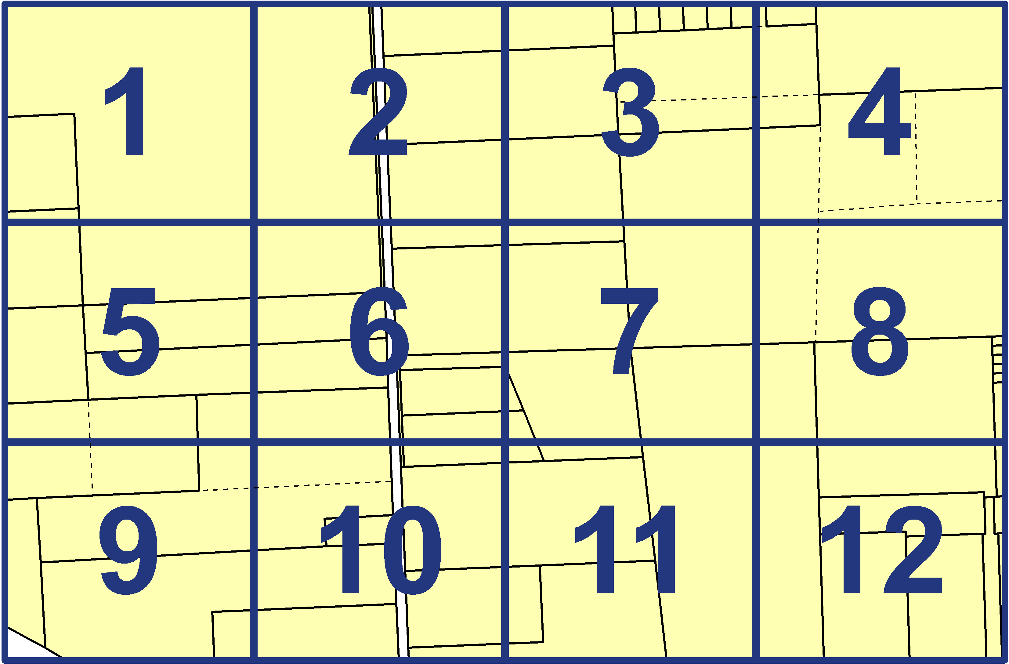 quarter facet map