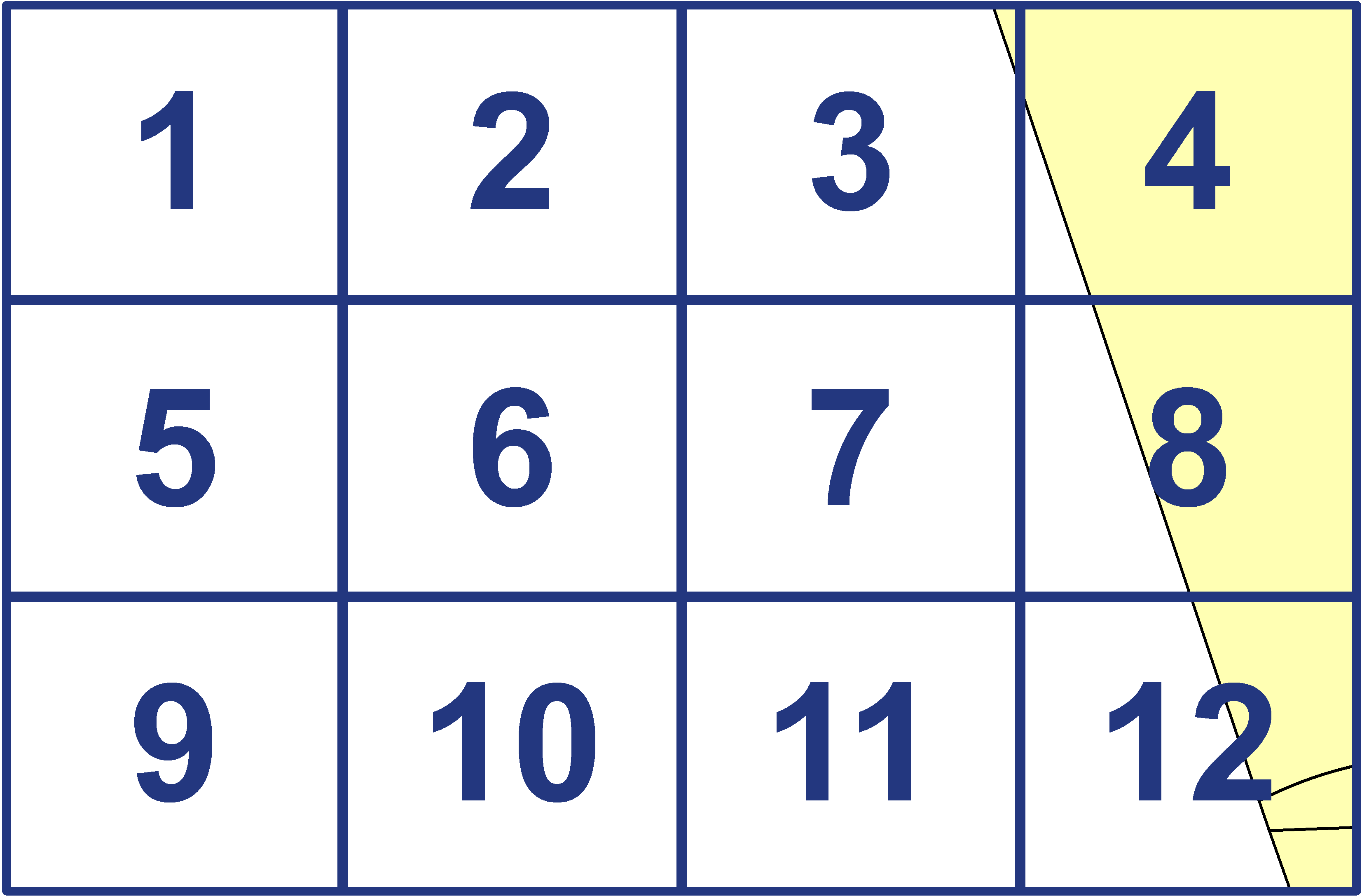 quarter facet map