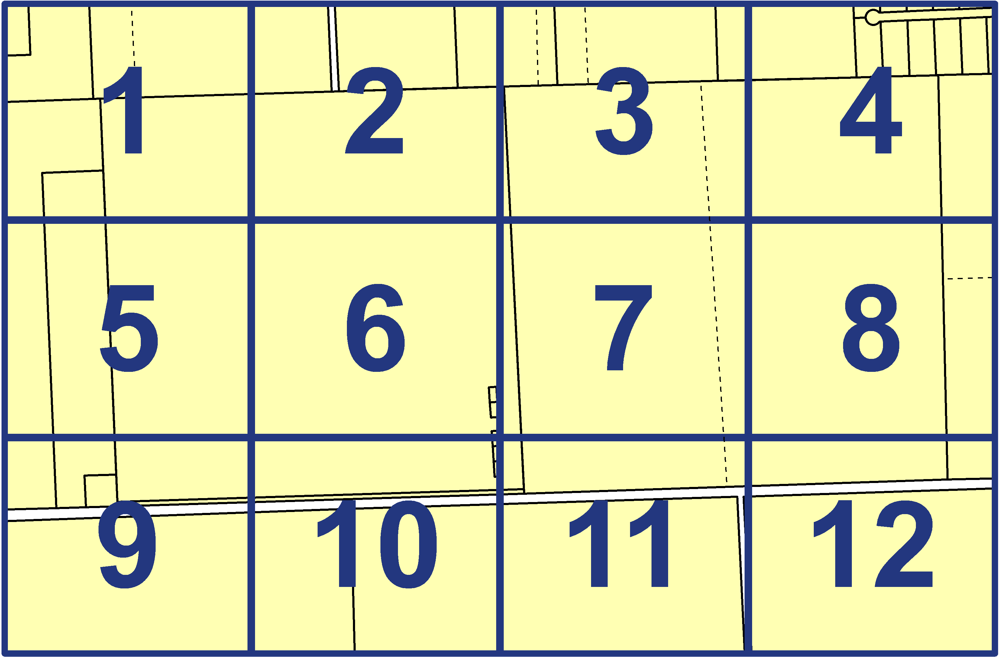 quarter facet map