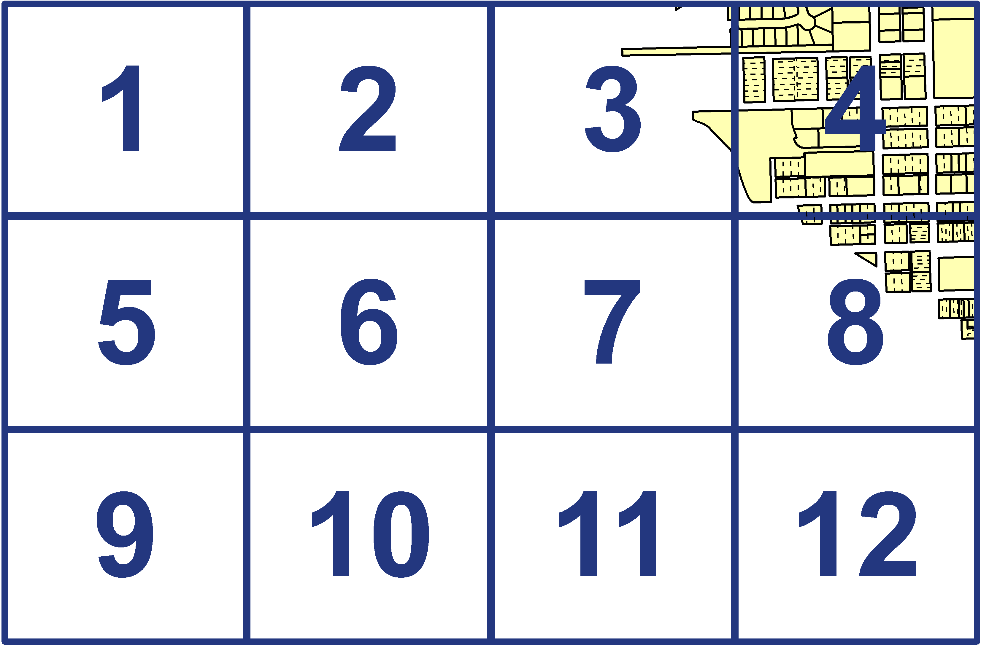 quarter facet map