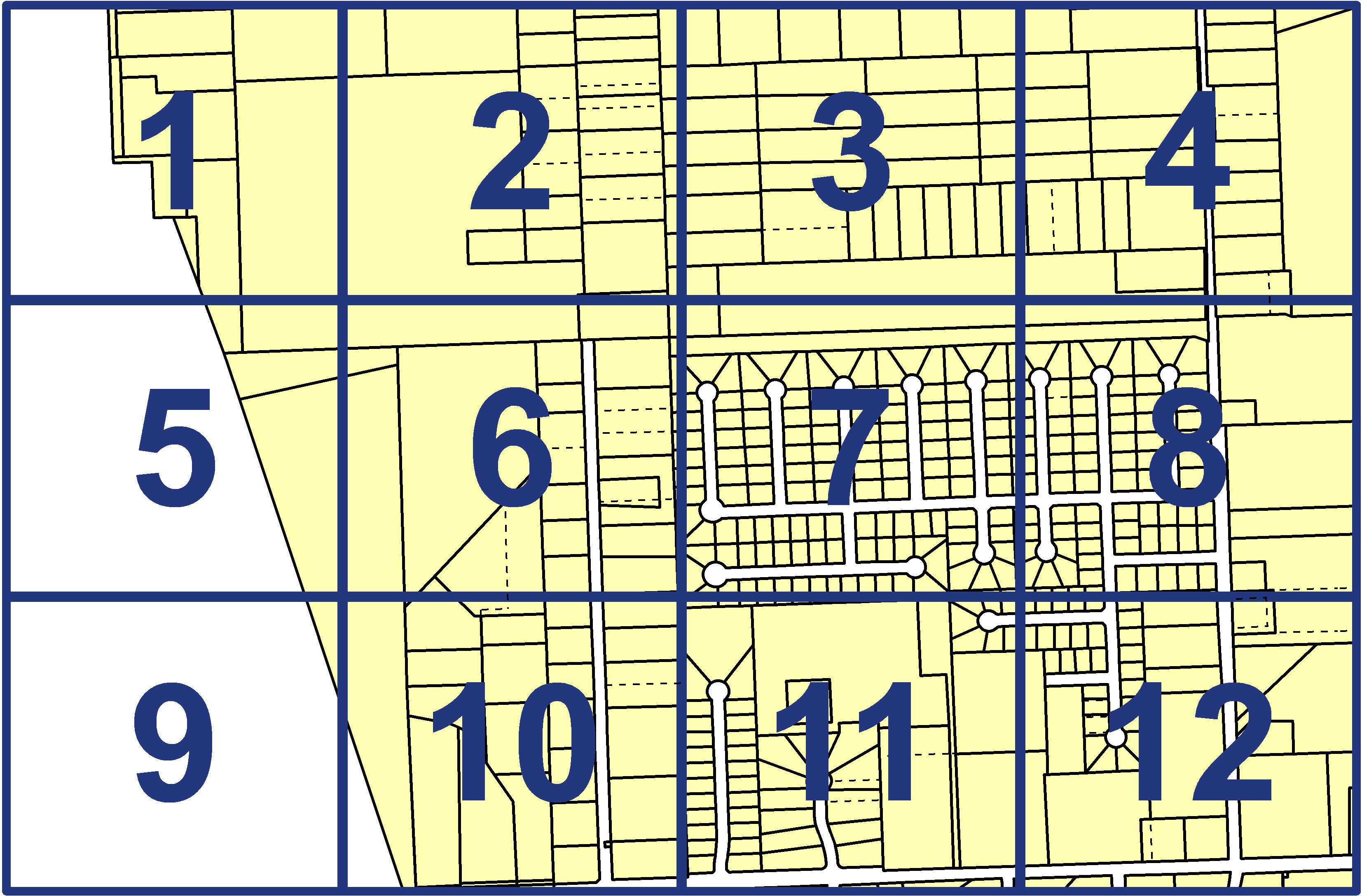 quarter facet map