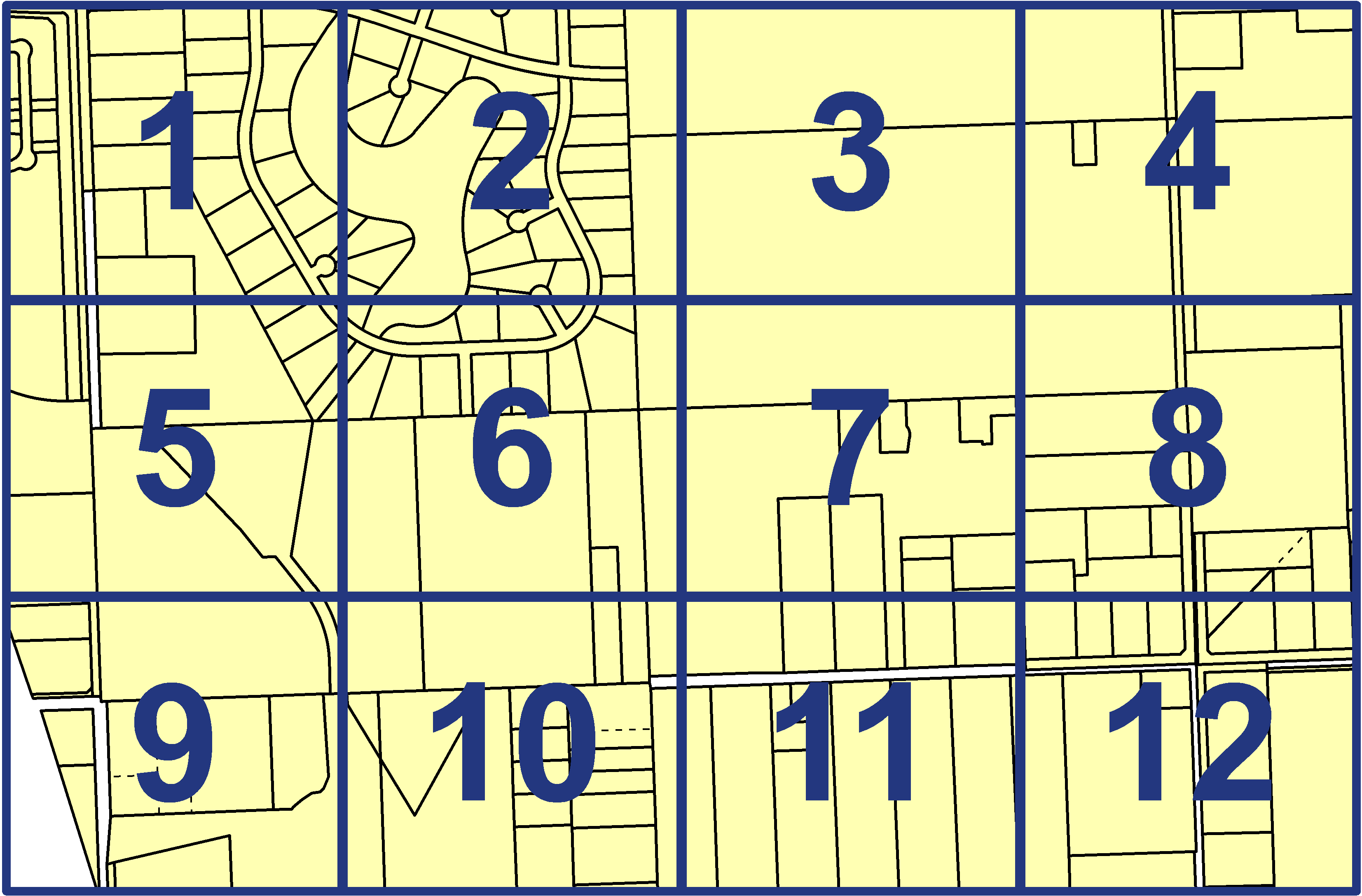 quarter facet map