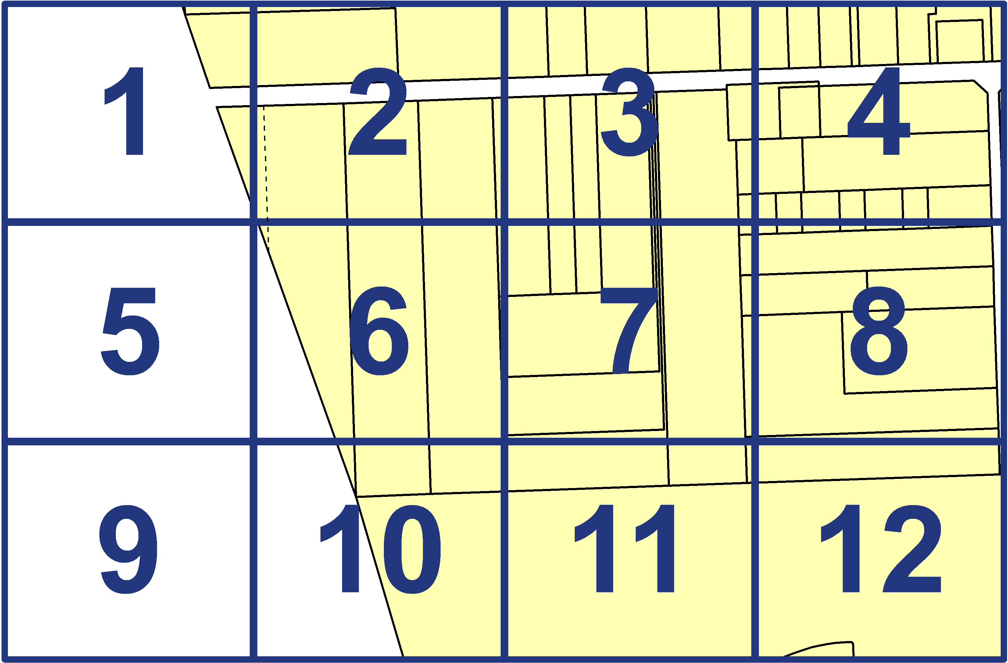 quarter facet map