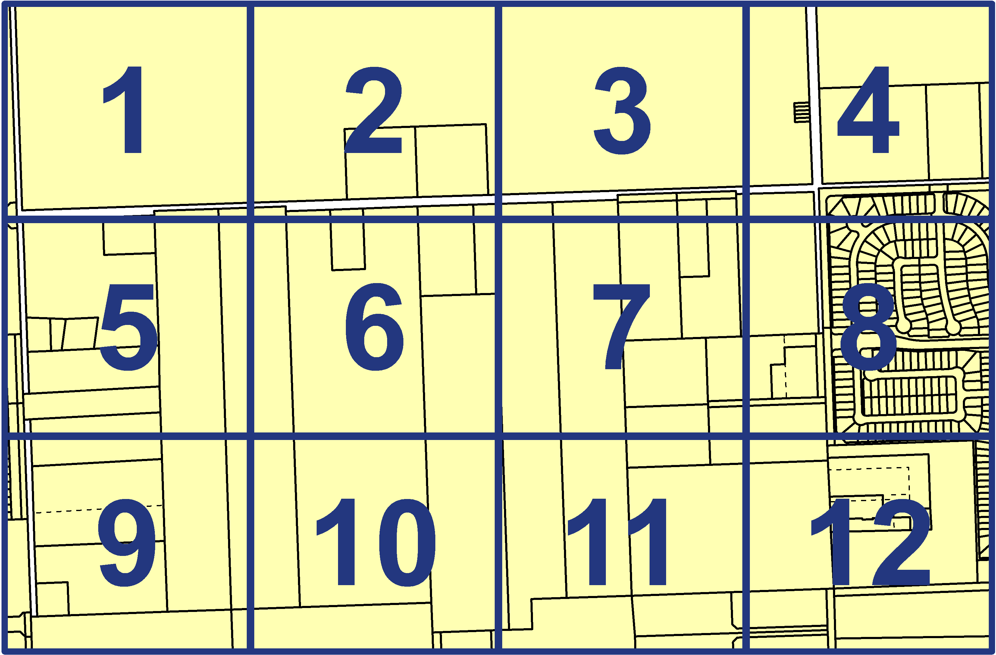 quarter facet map