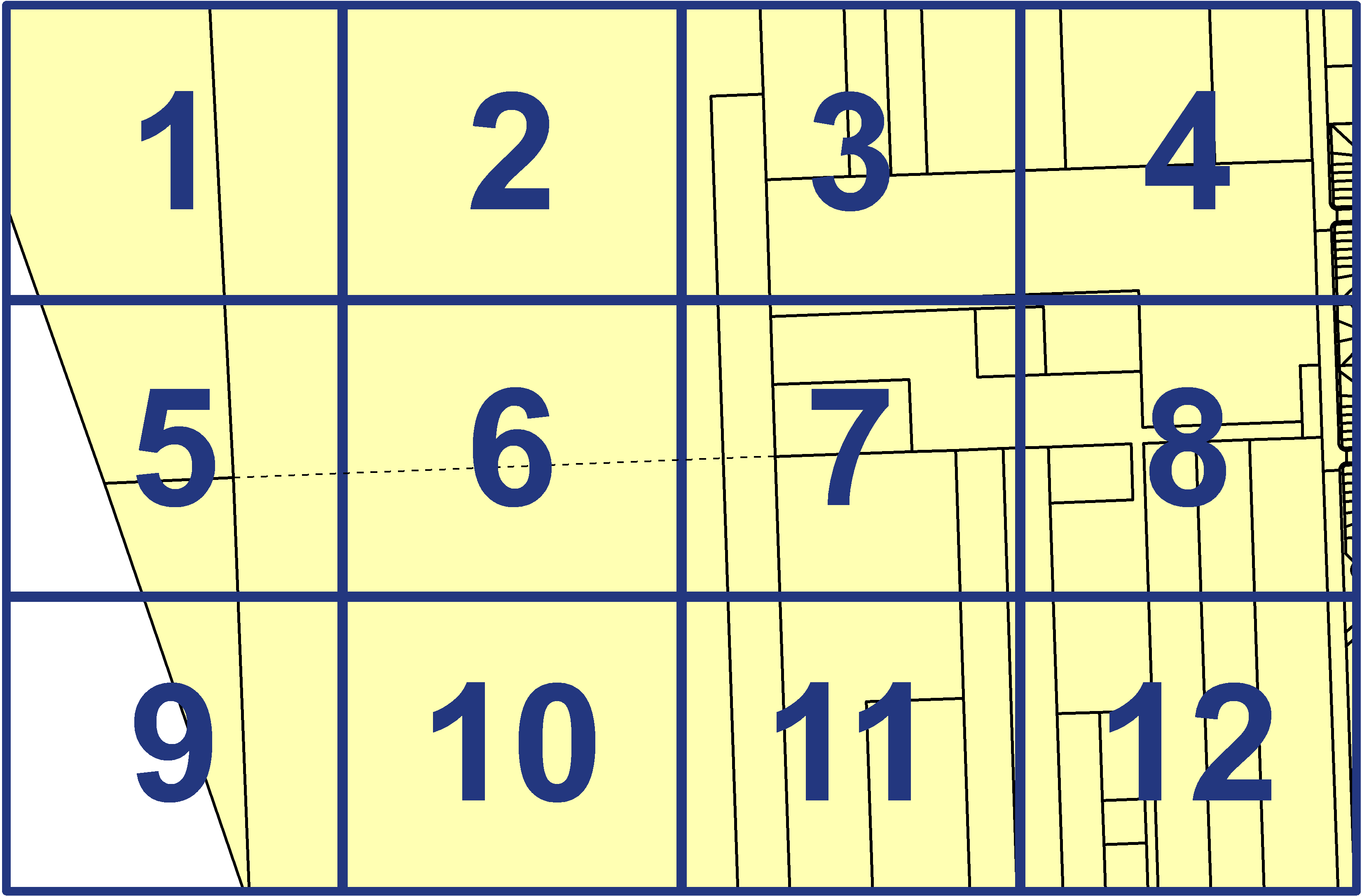 quarter facet map