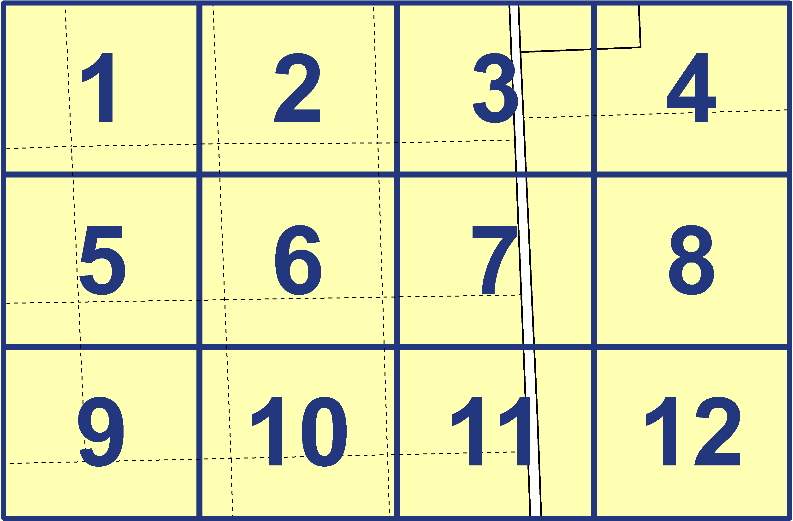 quarter facet map