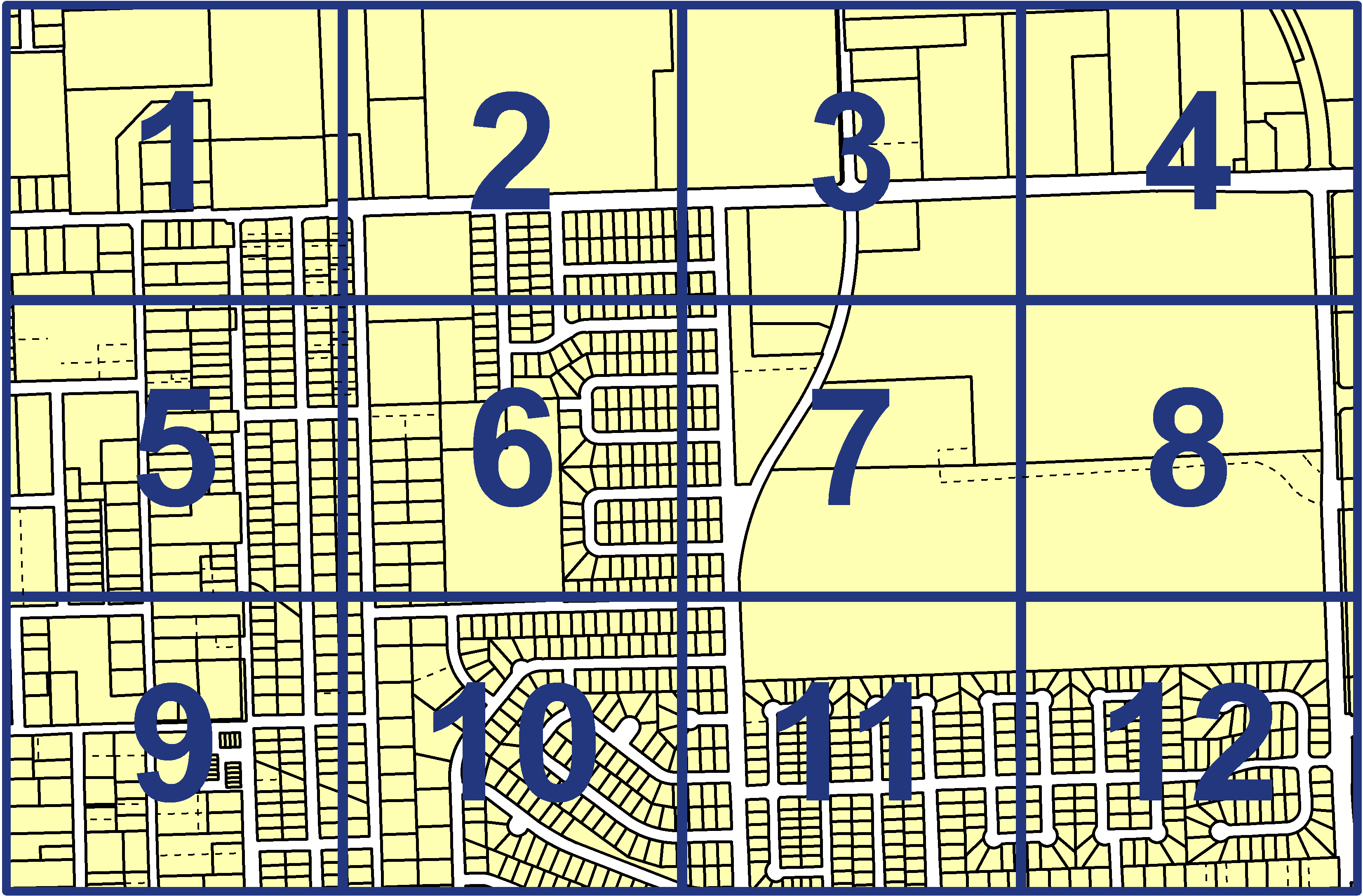 quarter facet map