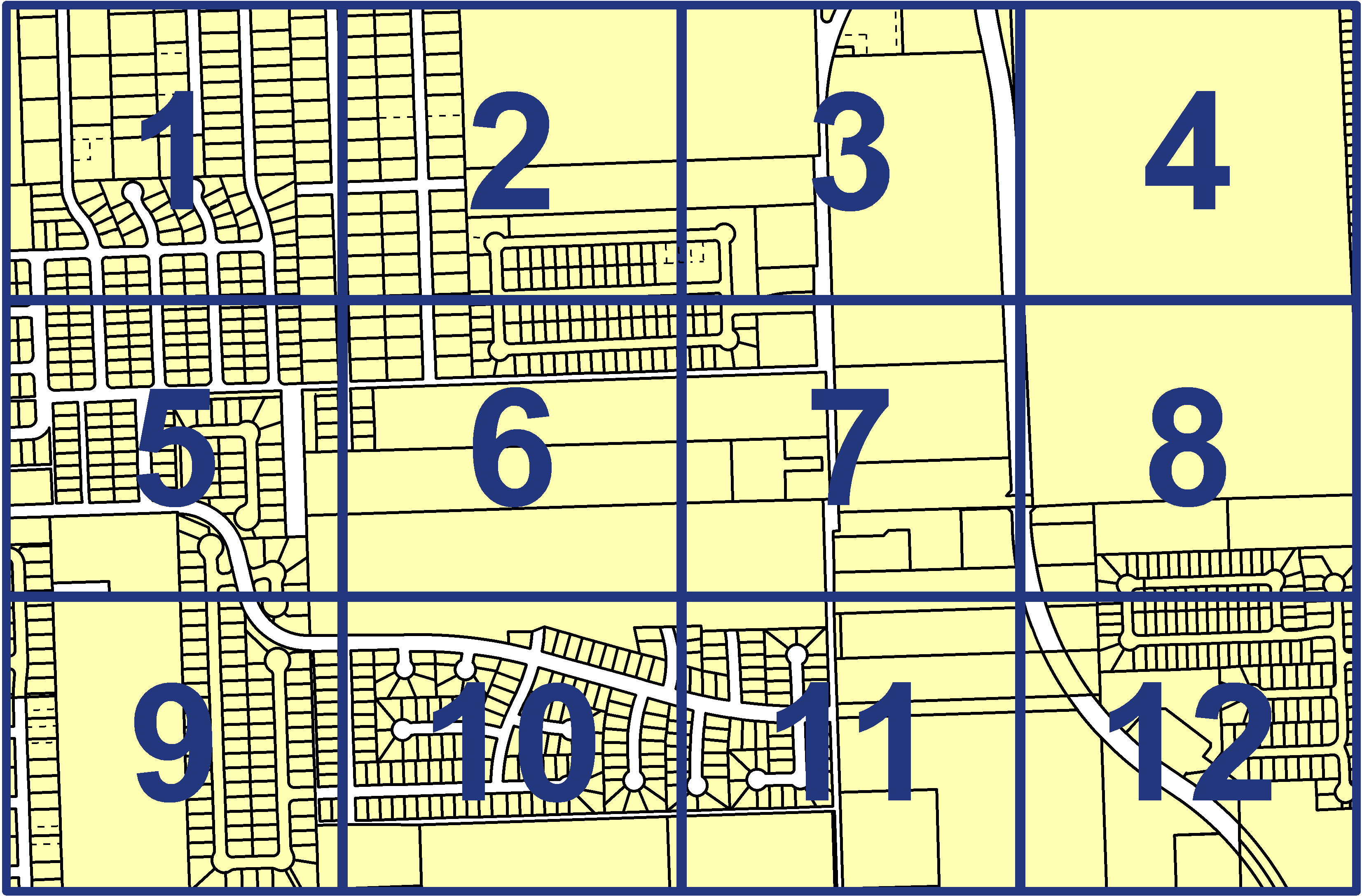 quarter facet map