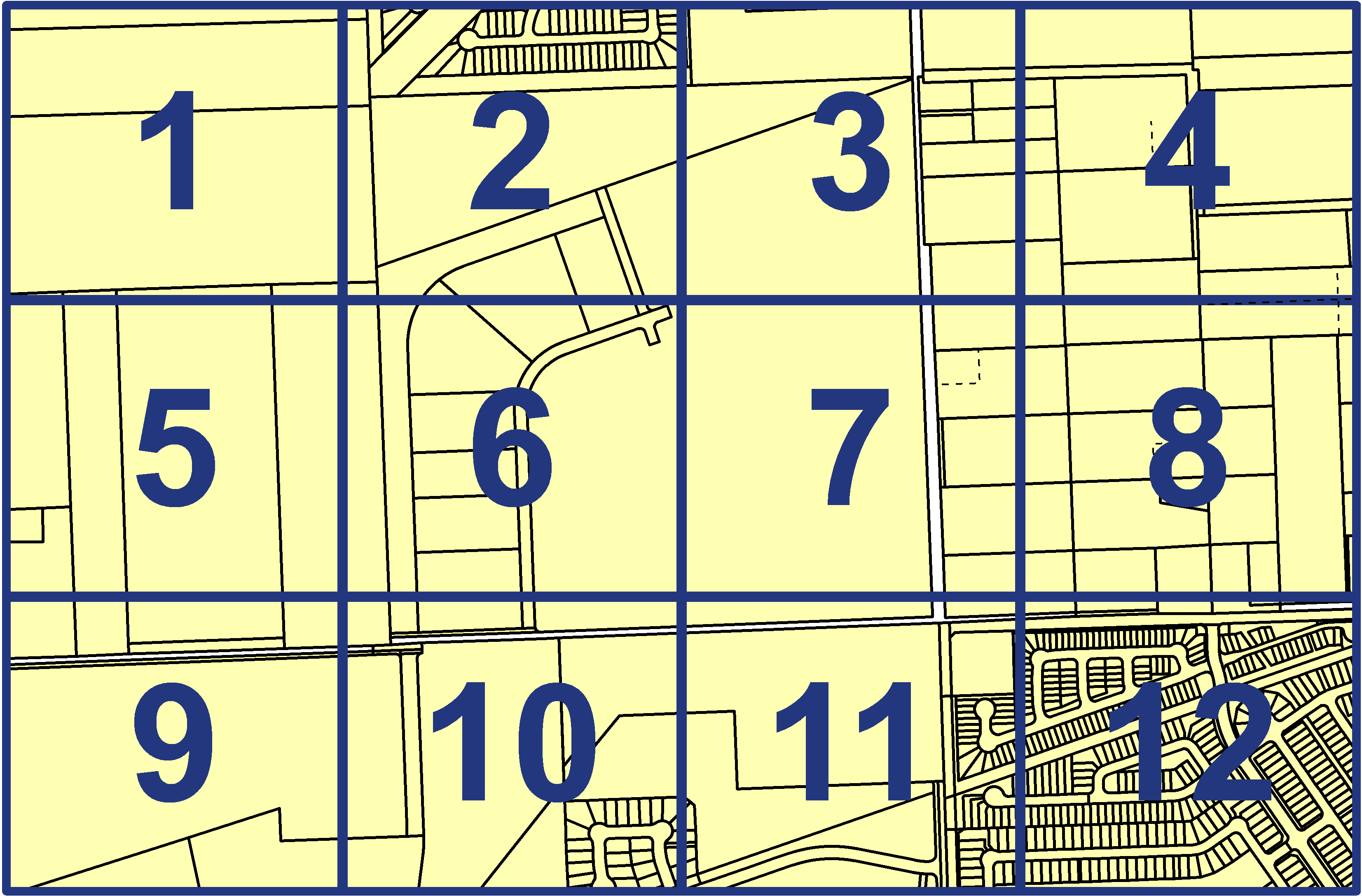 quarter facet map