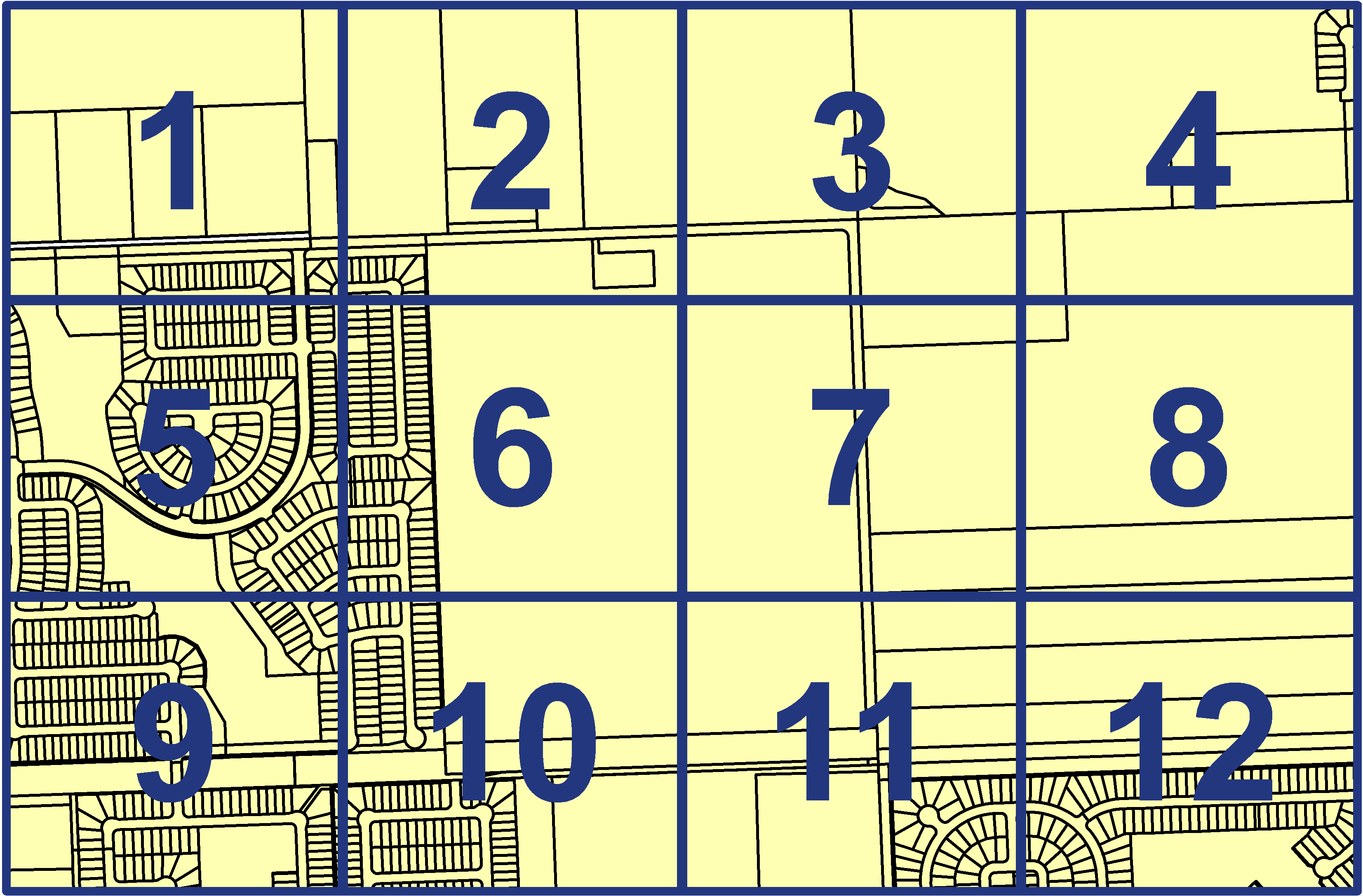 quarter facet map