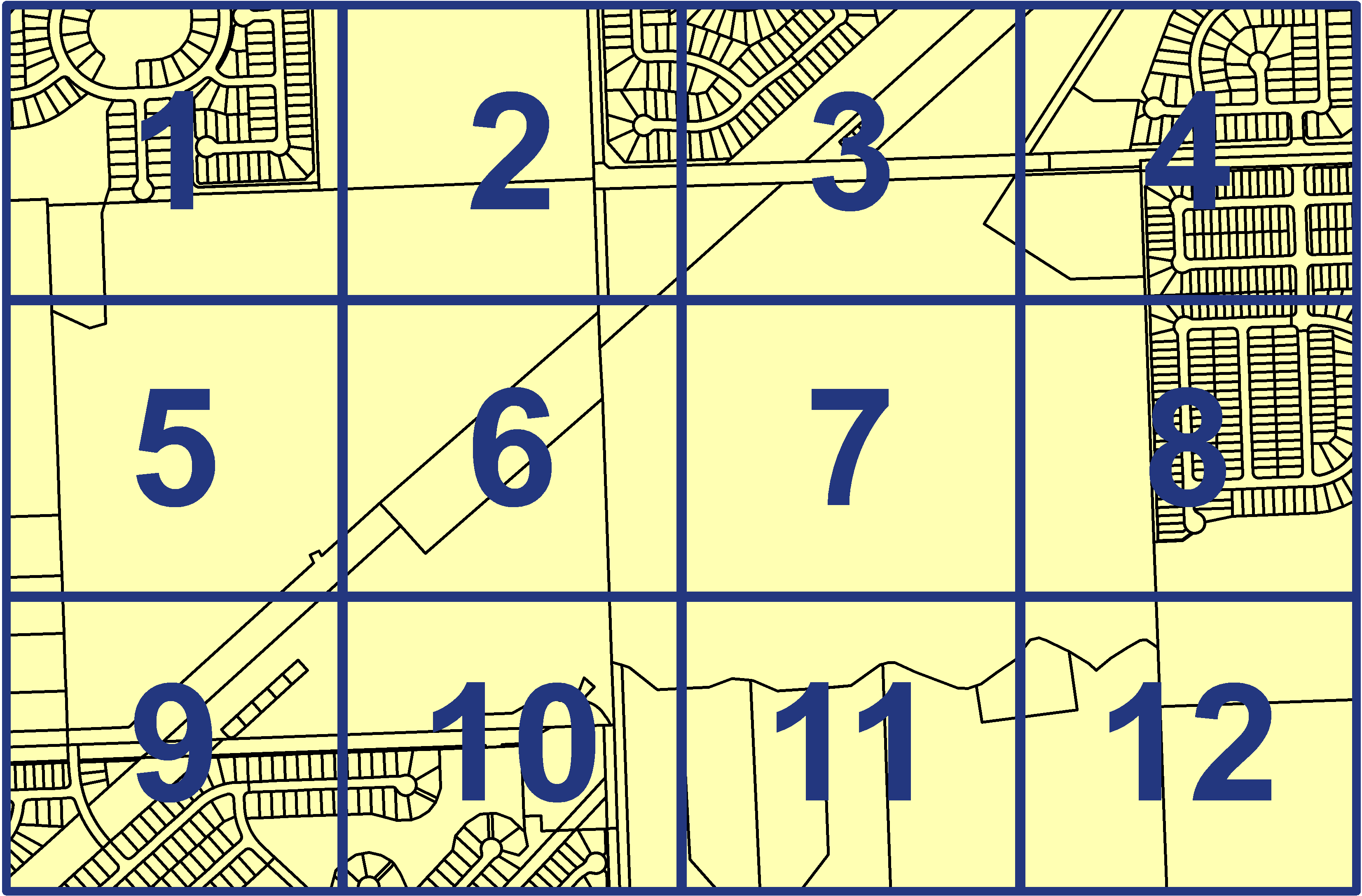 quarter facet map