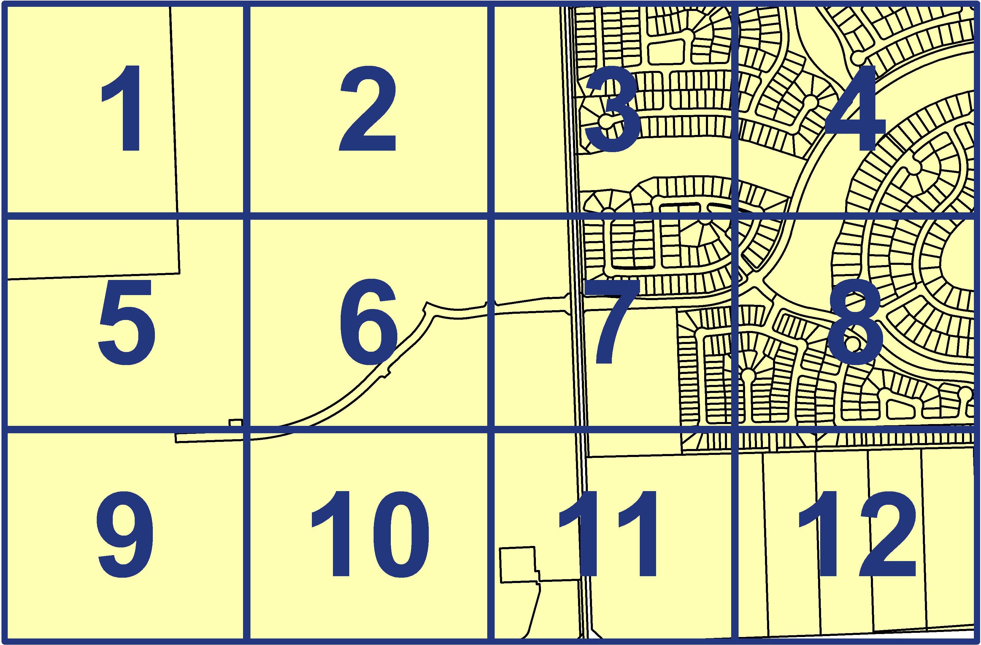 quarter facet map