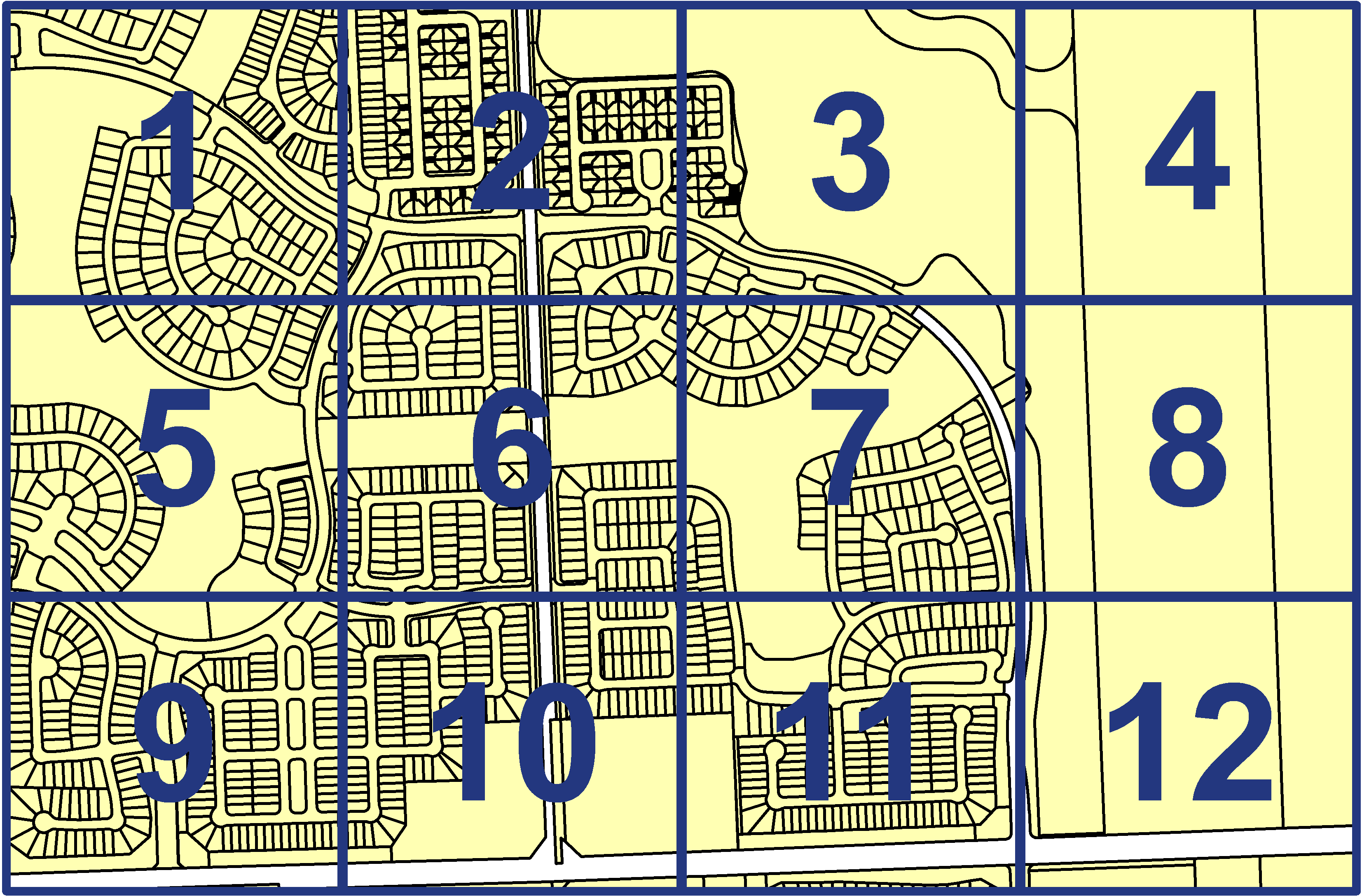 quarter facet map