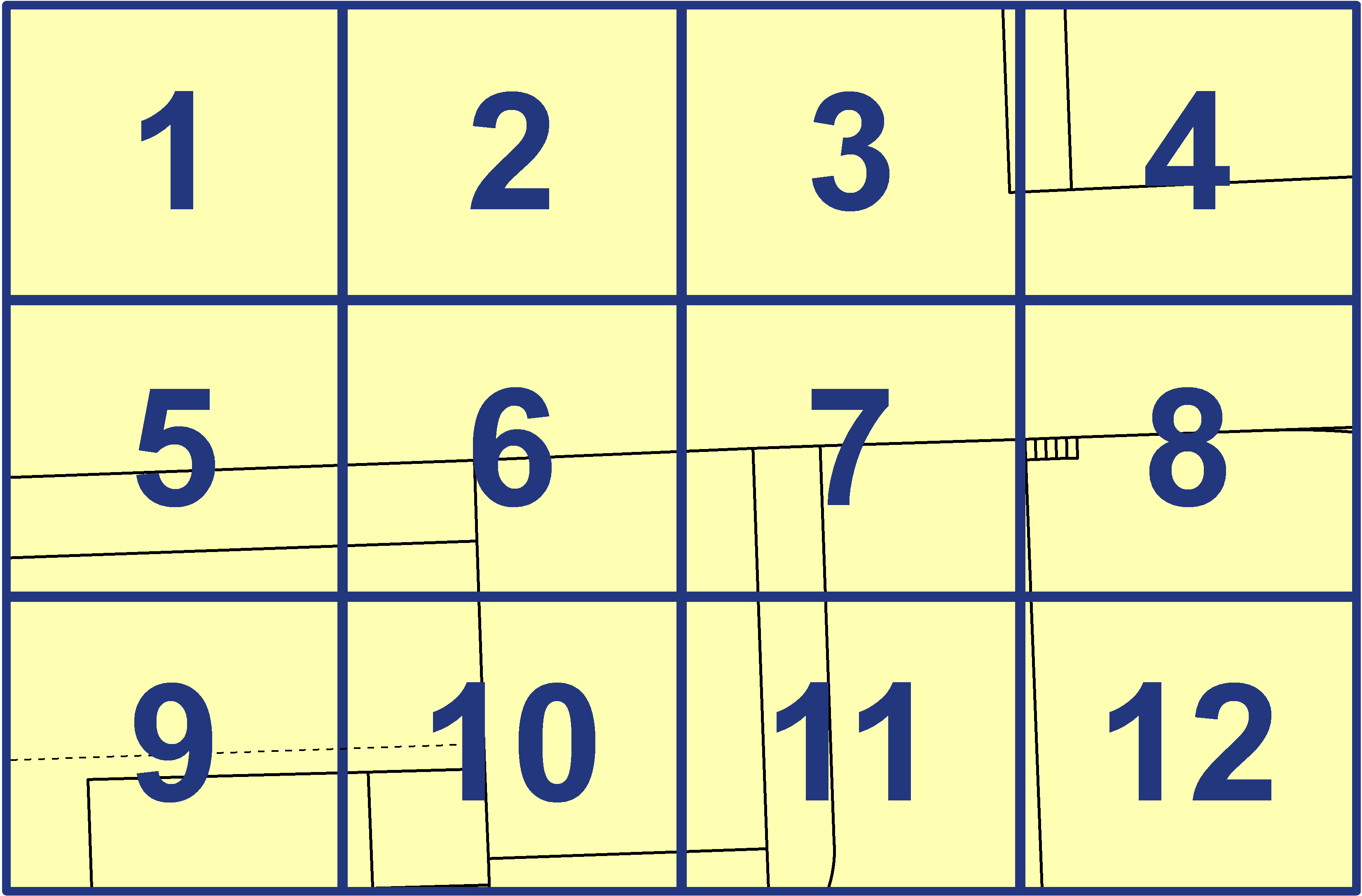 quarter facet map