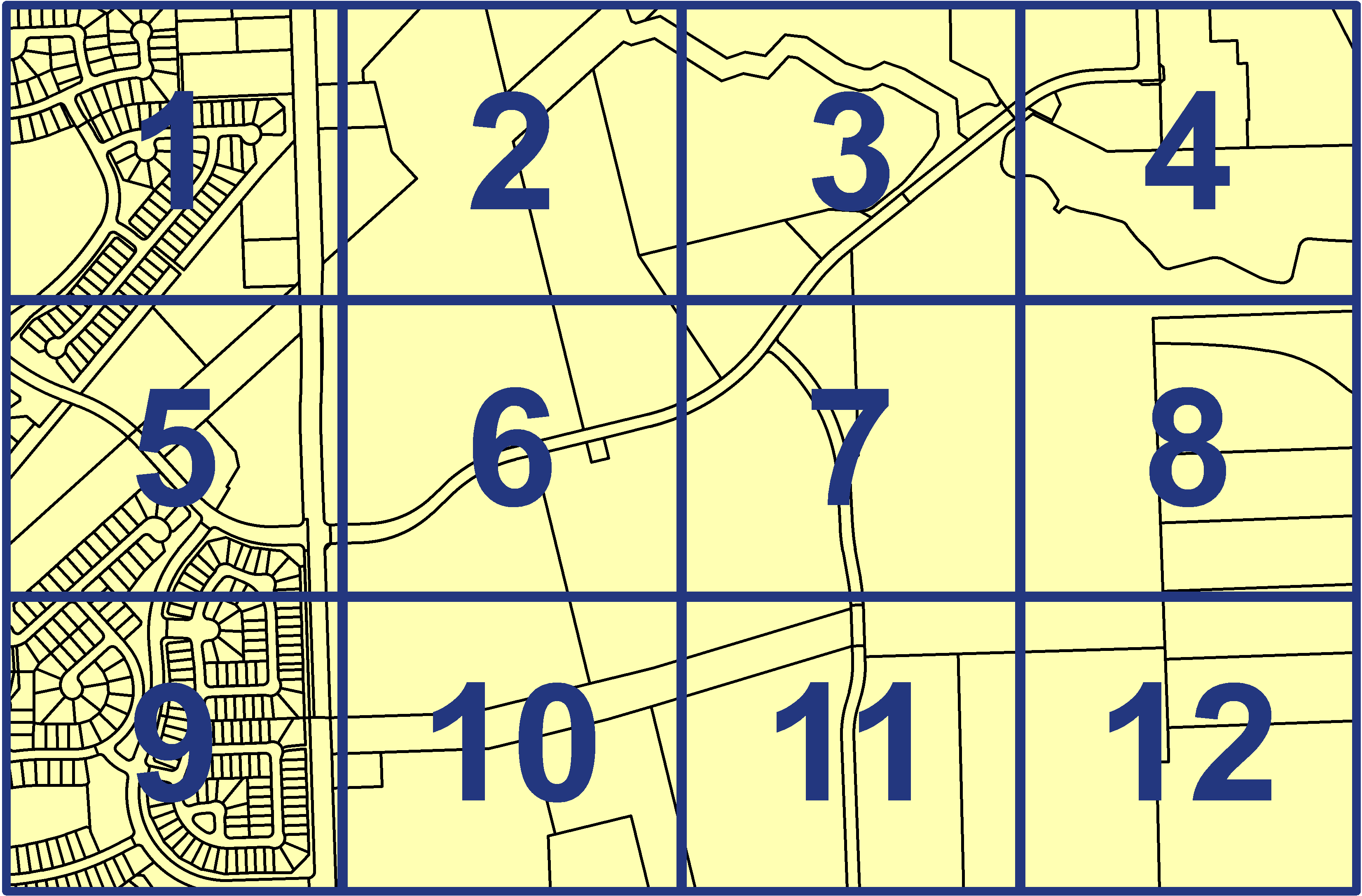 quarter facet map