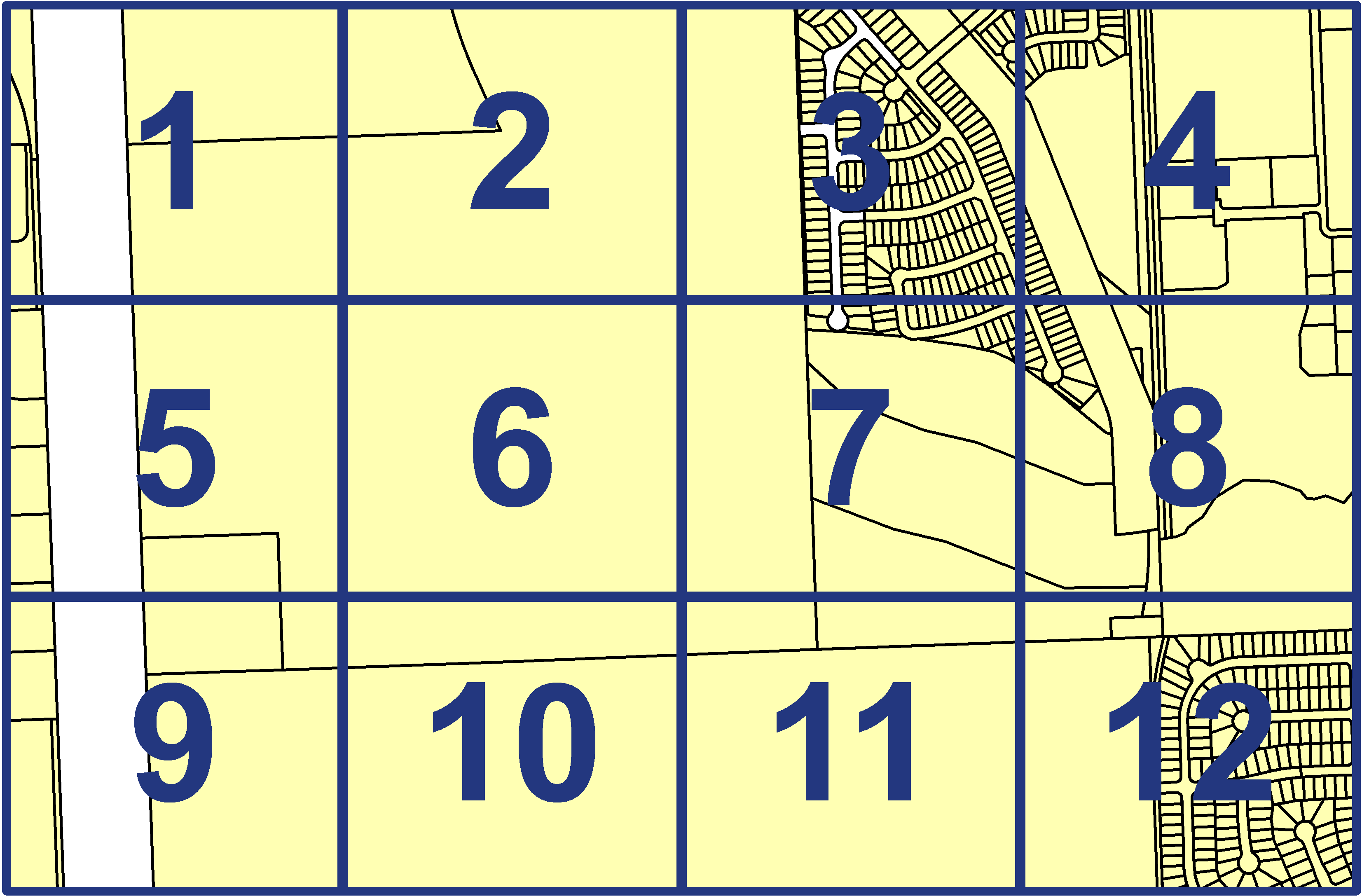 quarter facet map