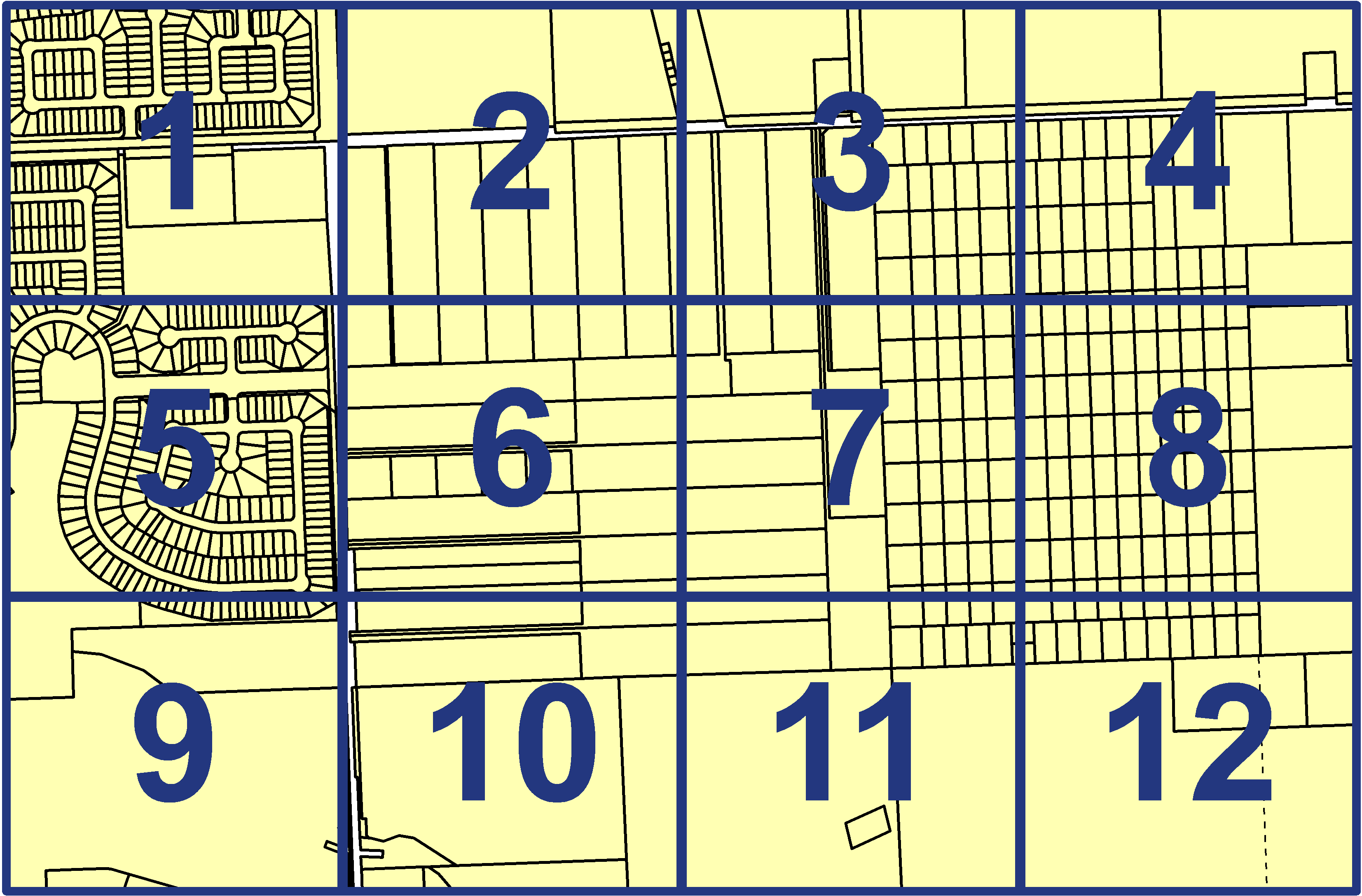 quarter facet map