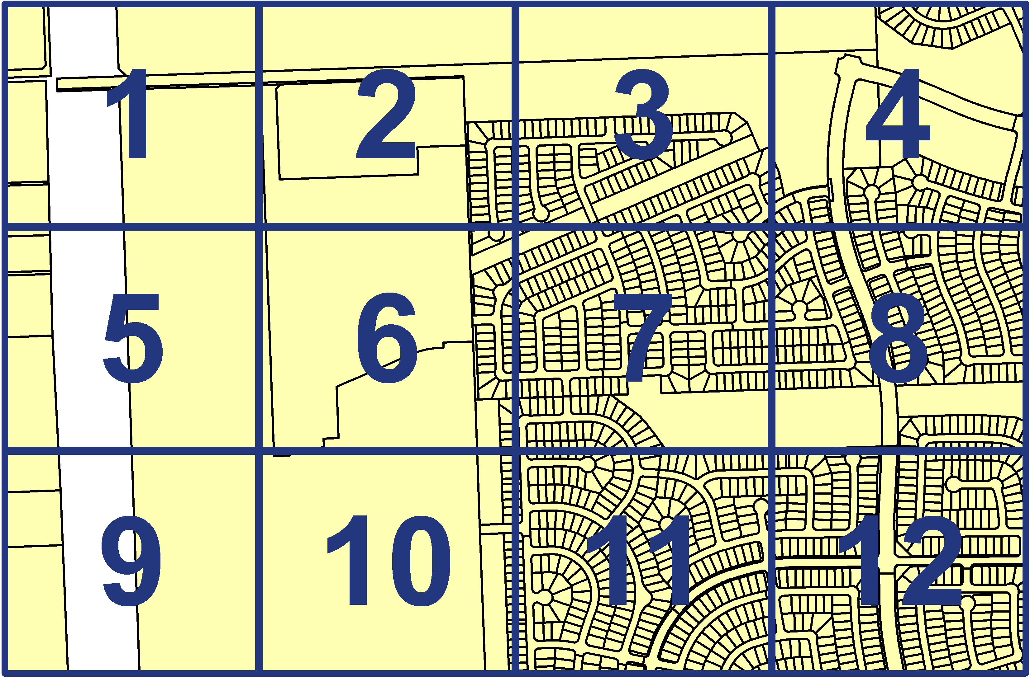 quarter facet map