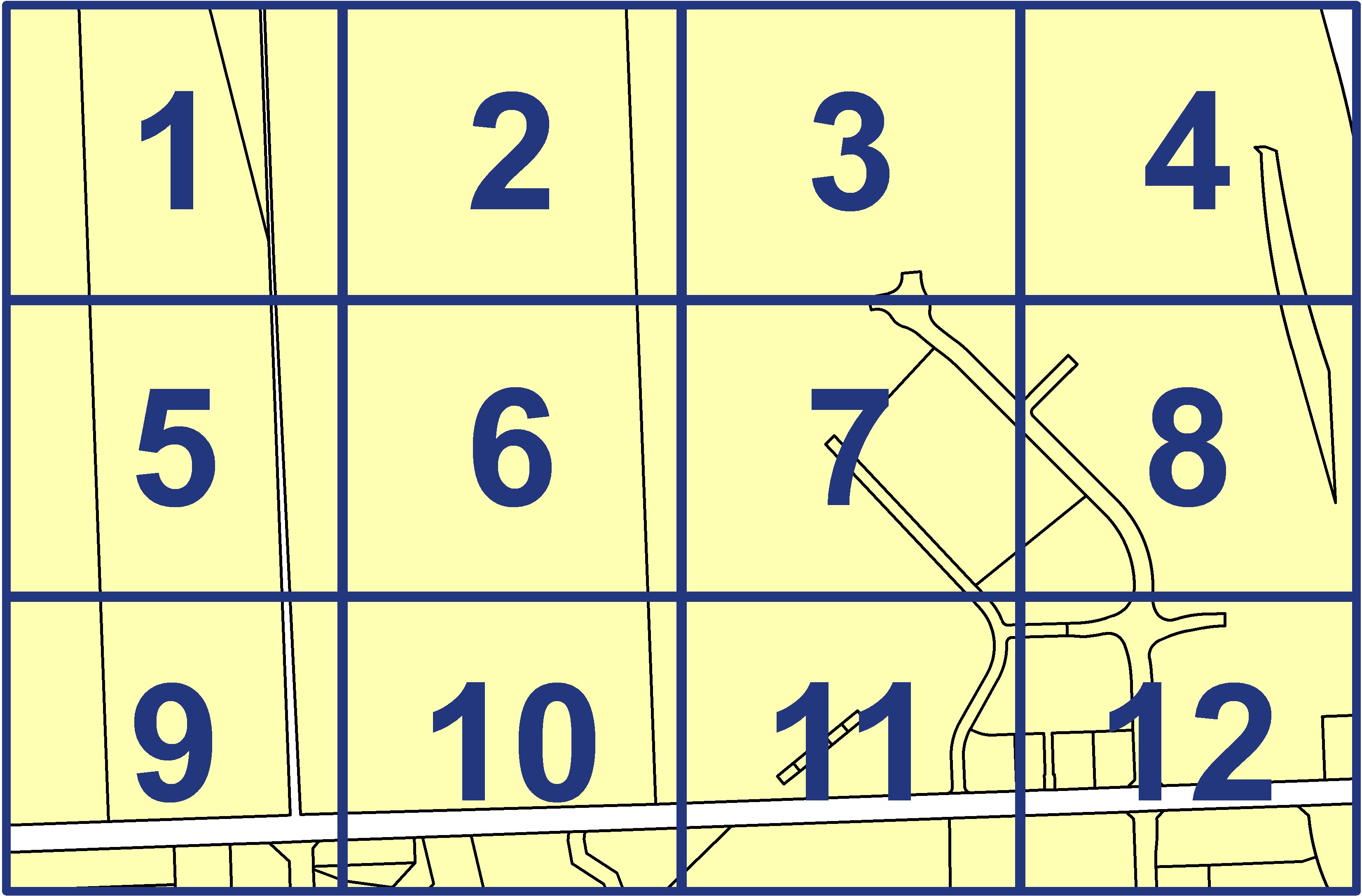 quarter facet map