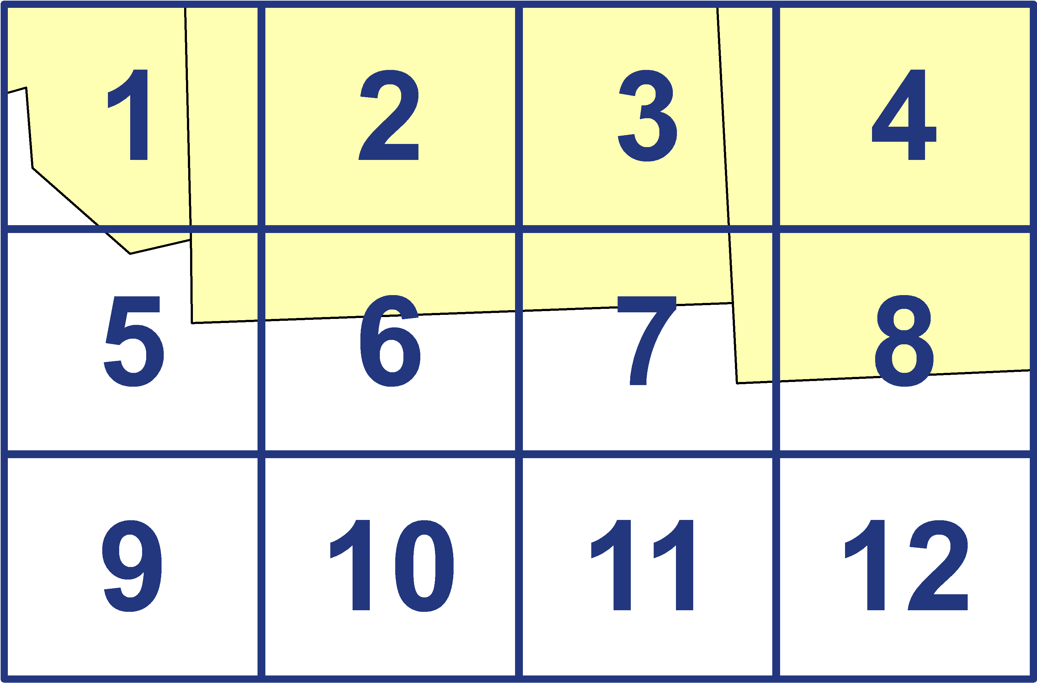 quarter facet map