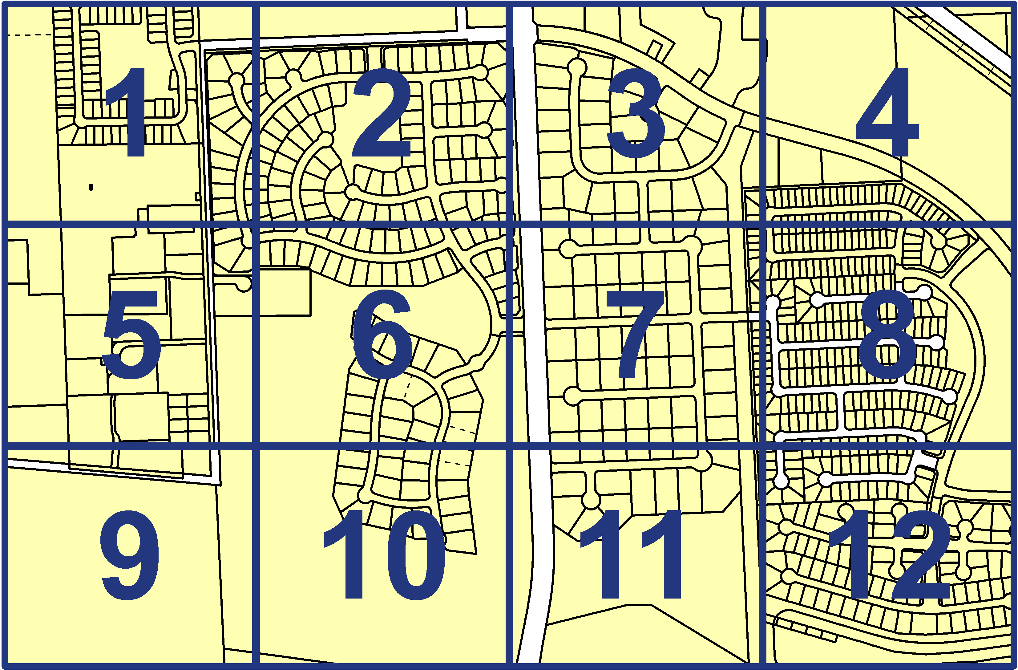 quarter facet map