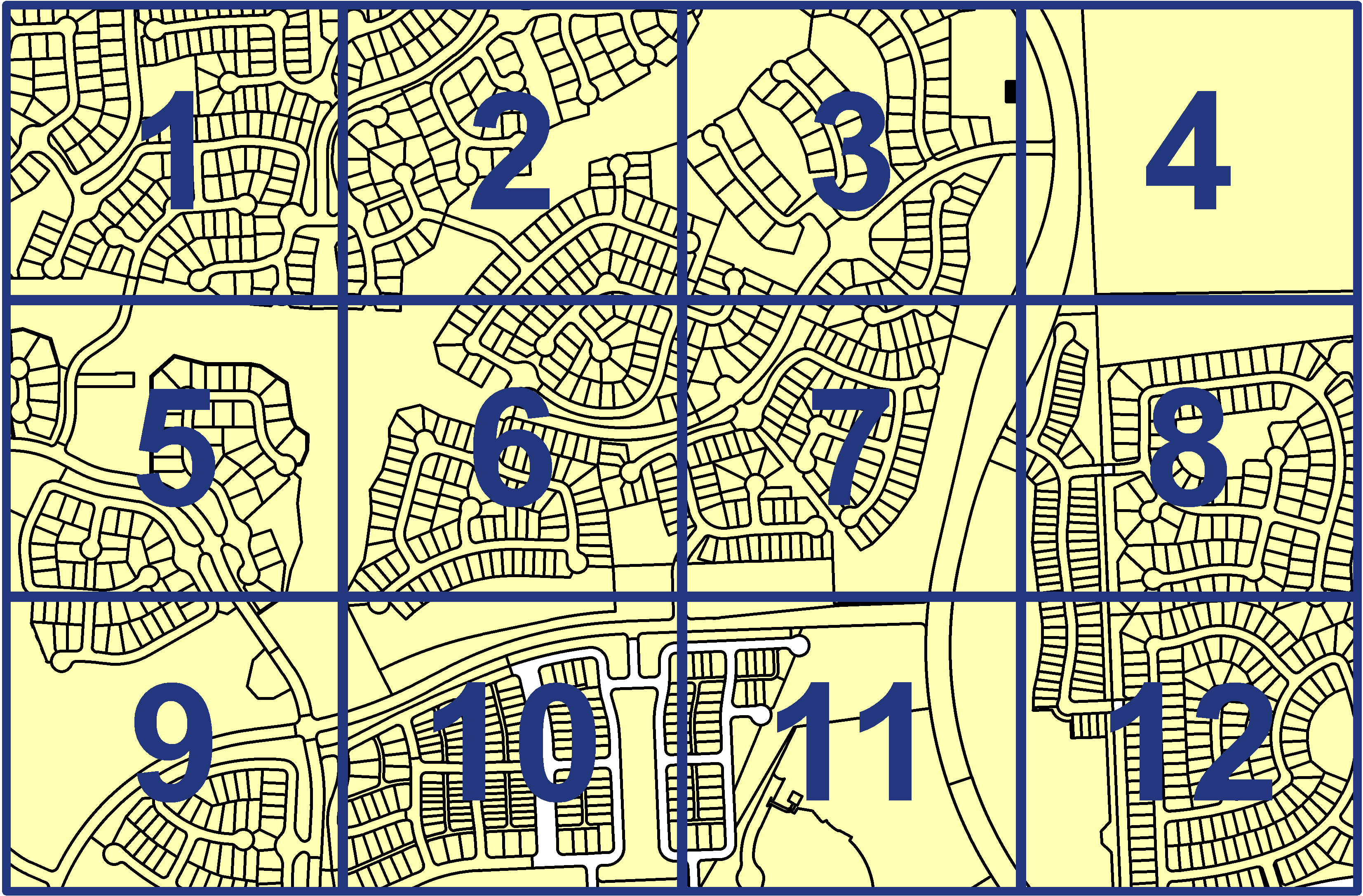 quarter facet map