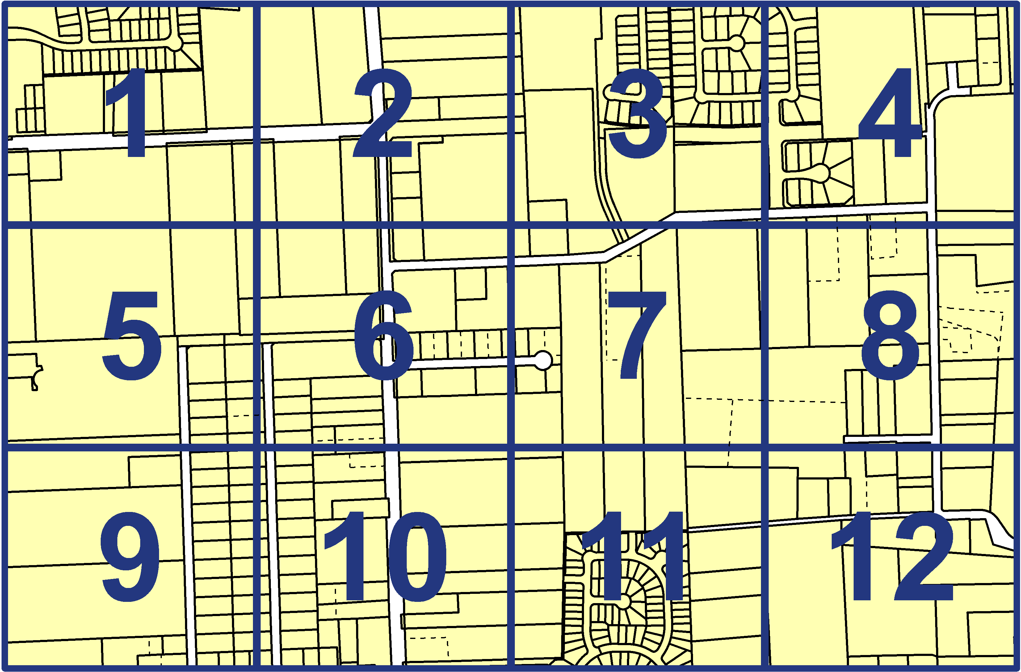 quarter facet map