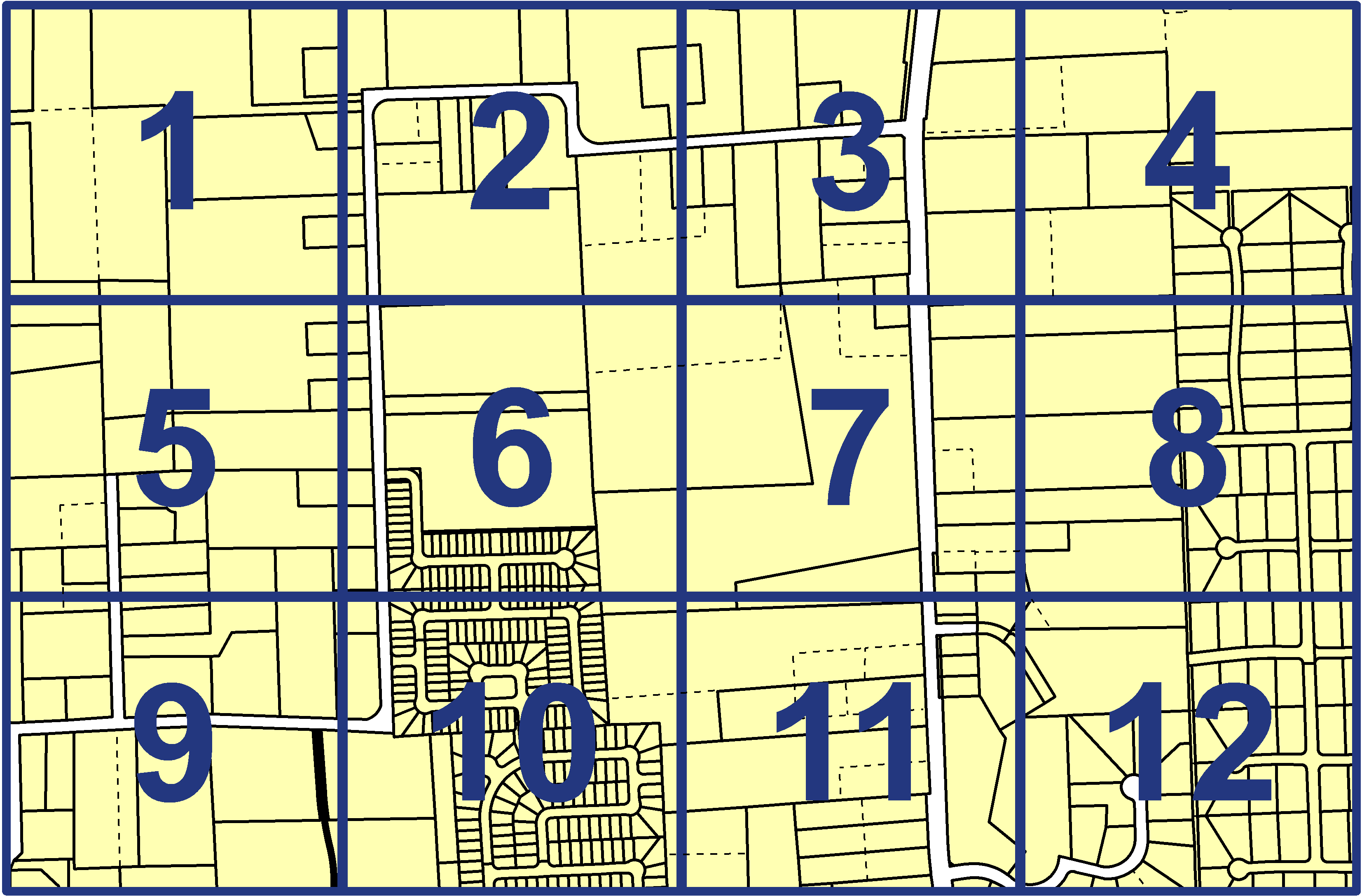 quarter facet map