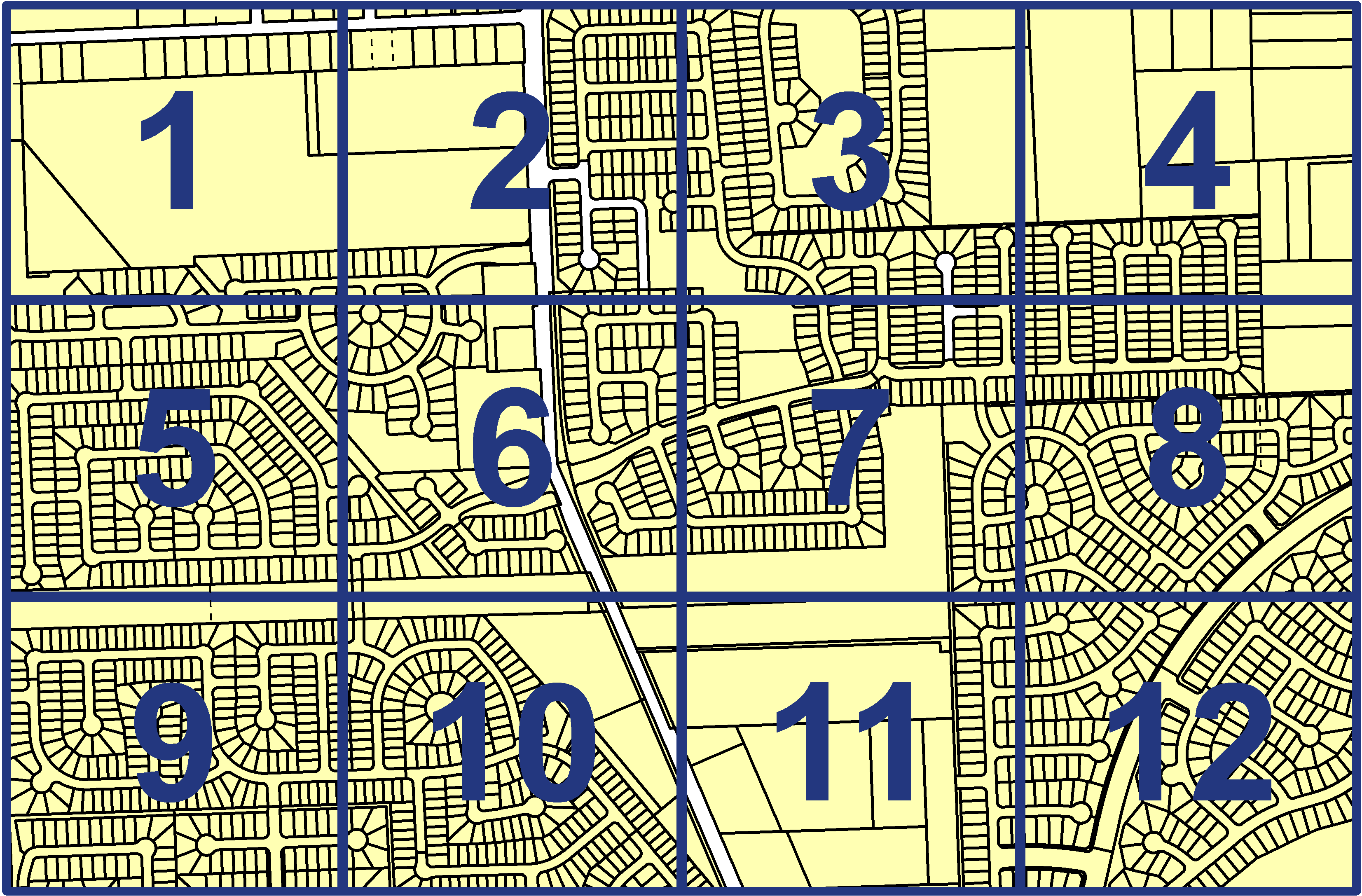 quarter facet map