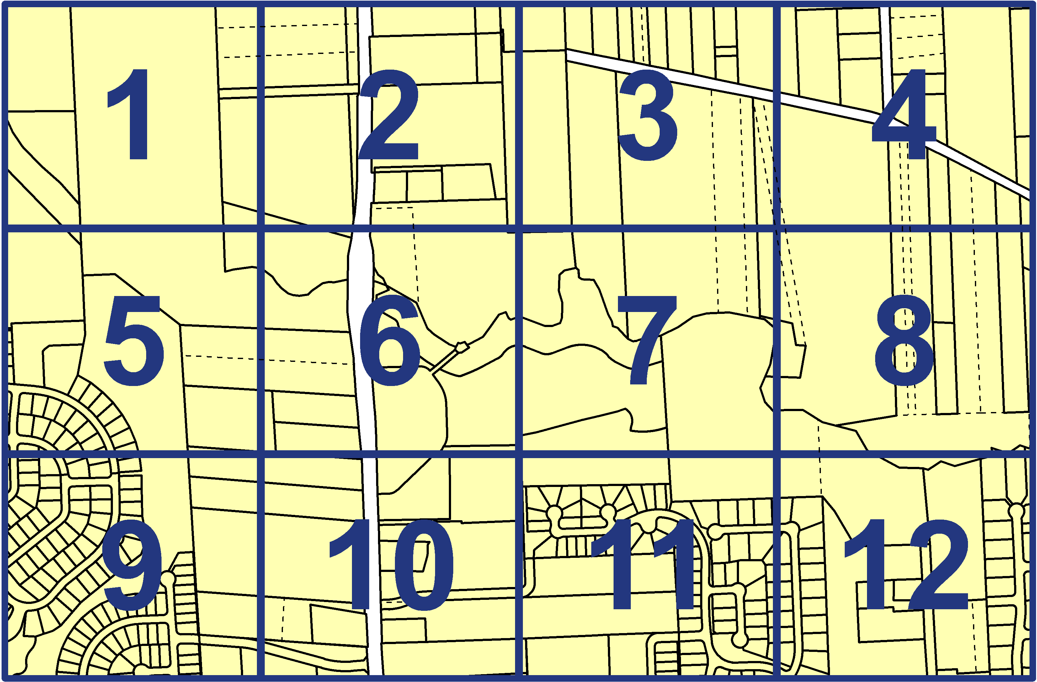 quarter facet map