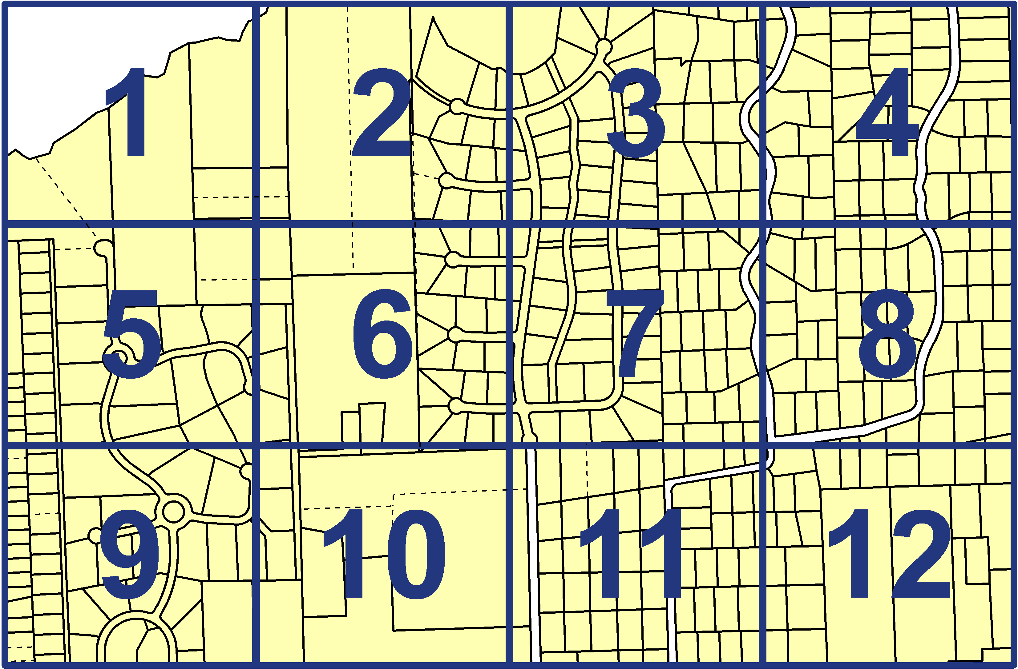 quarter facet map