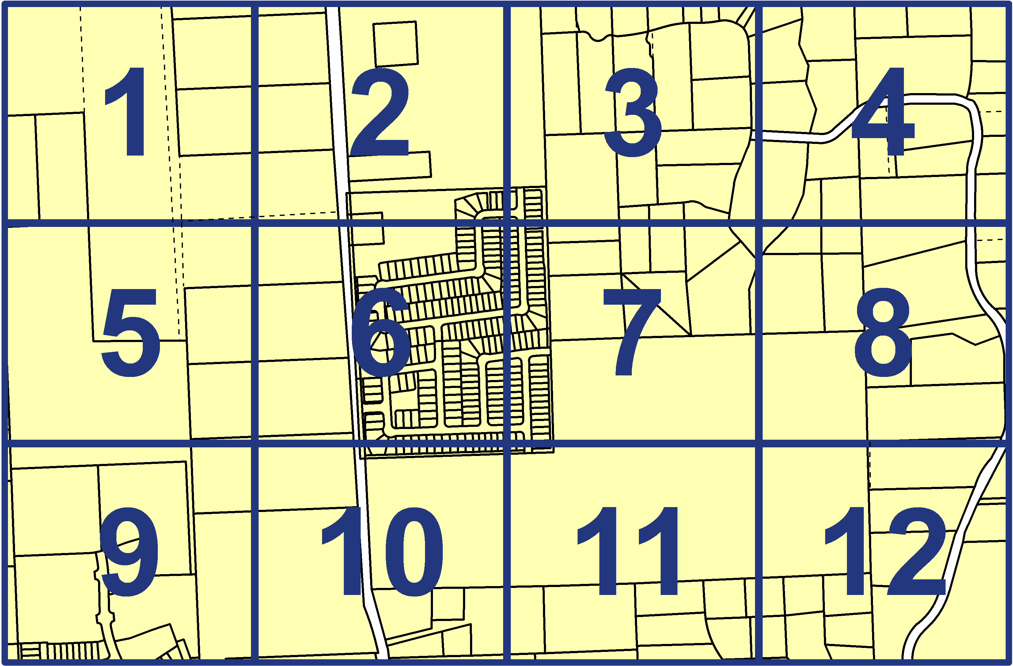 quarter facet map