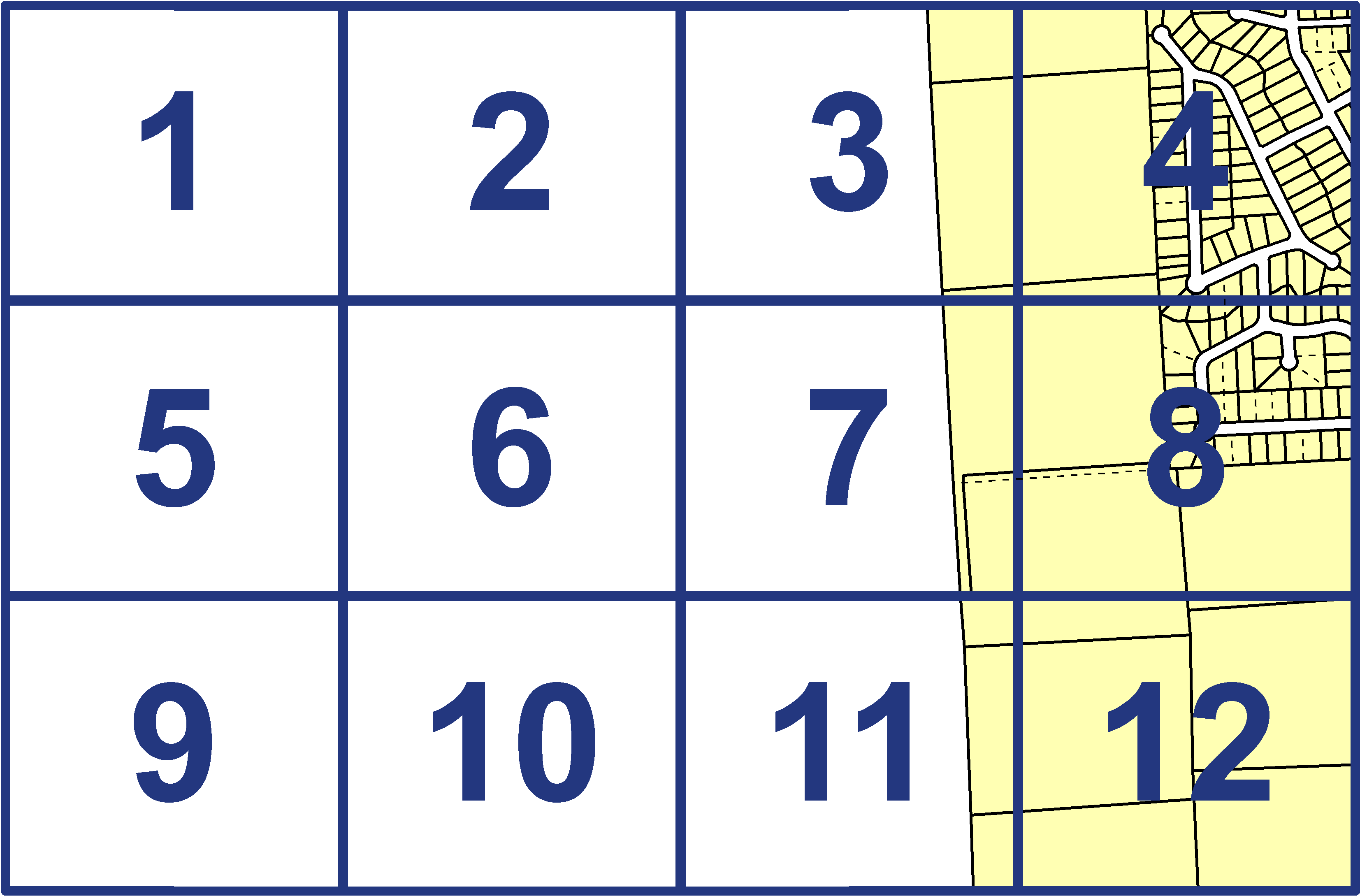 quarter facet map