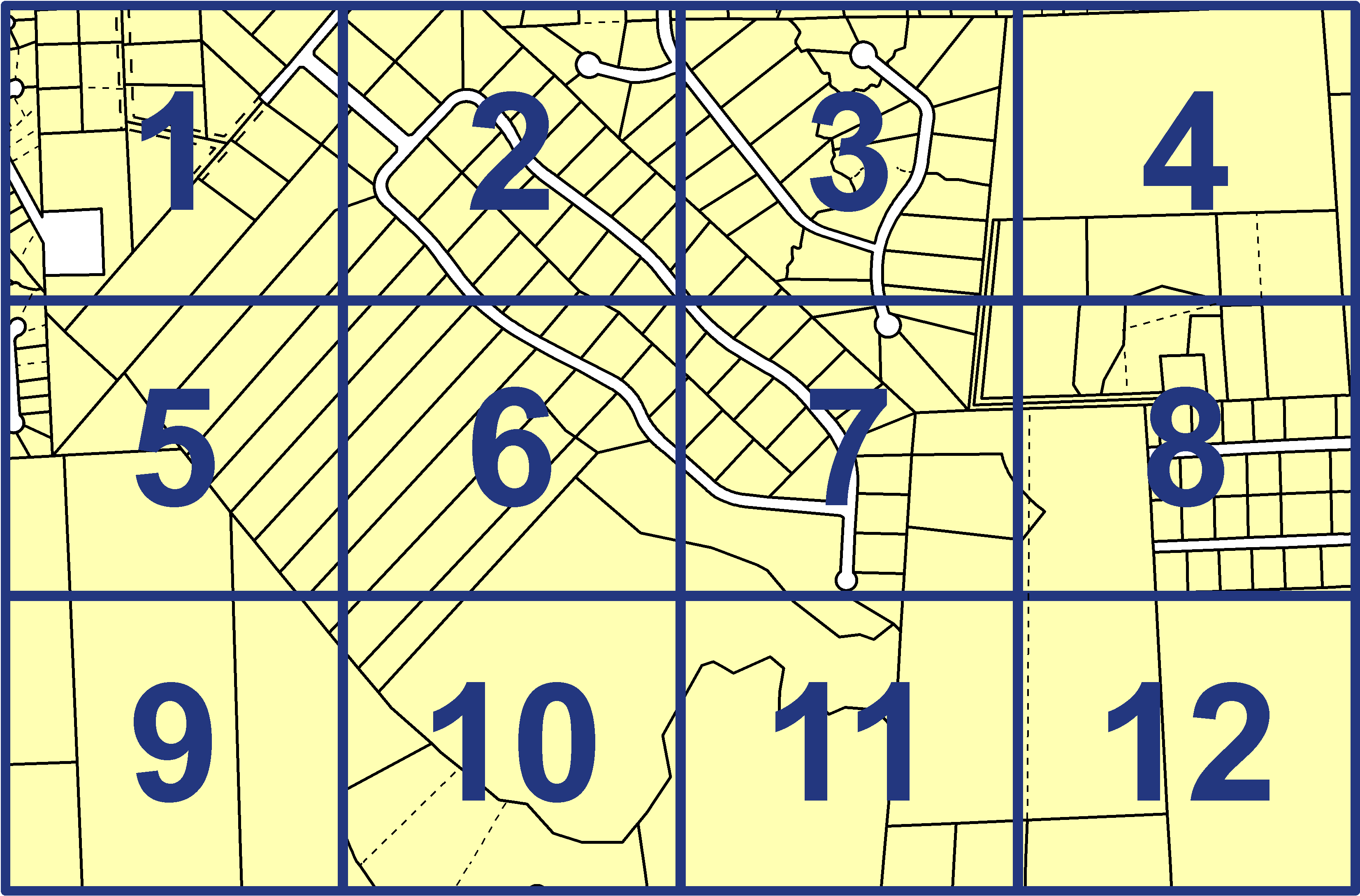 quarter facet map