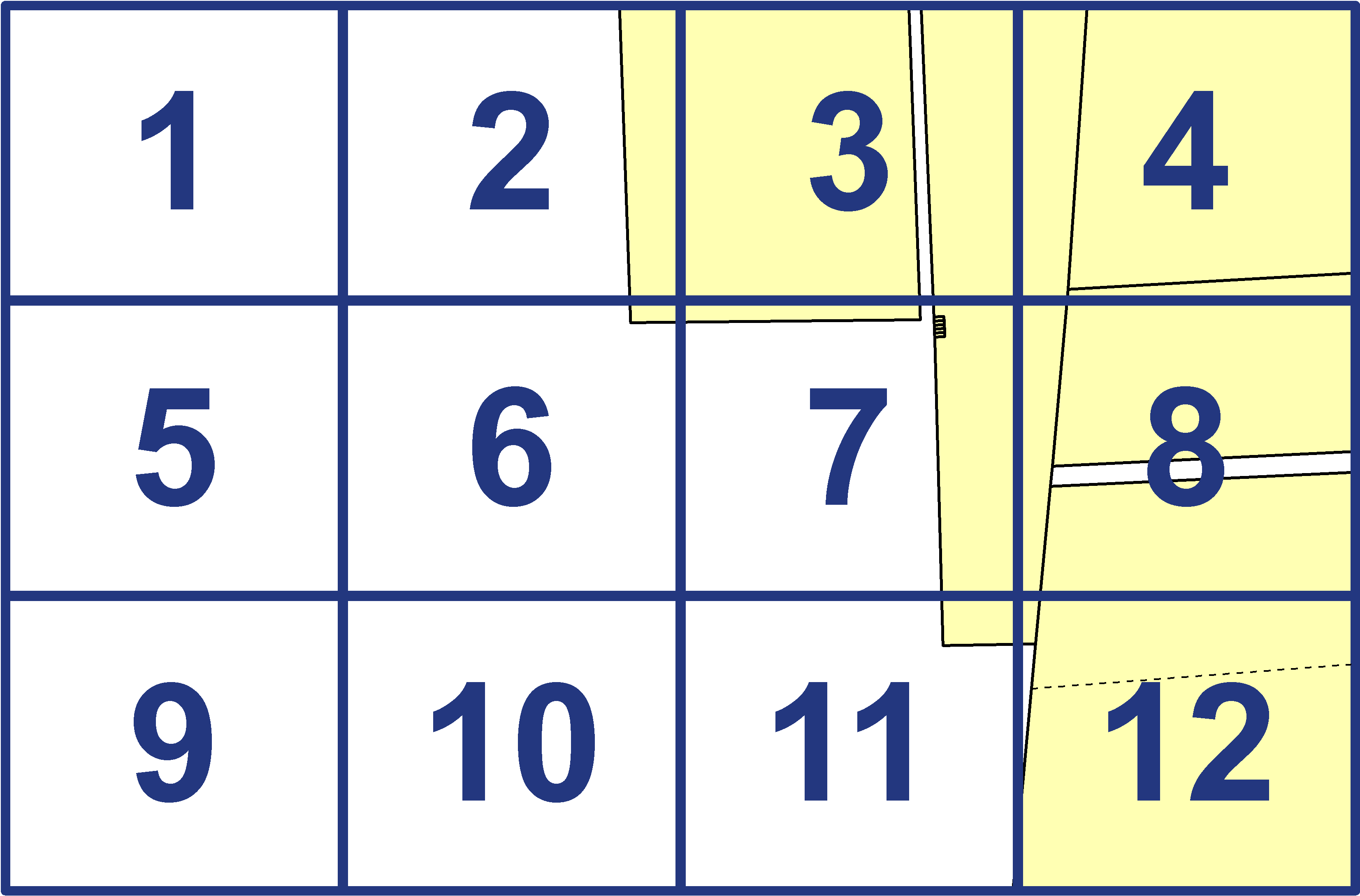 quarter facet map