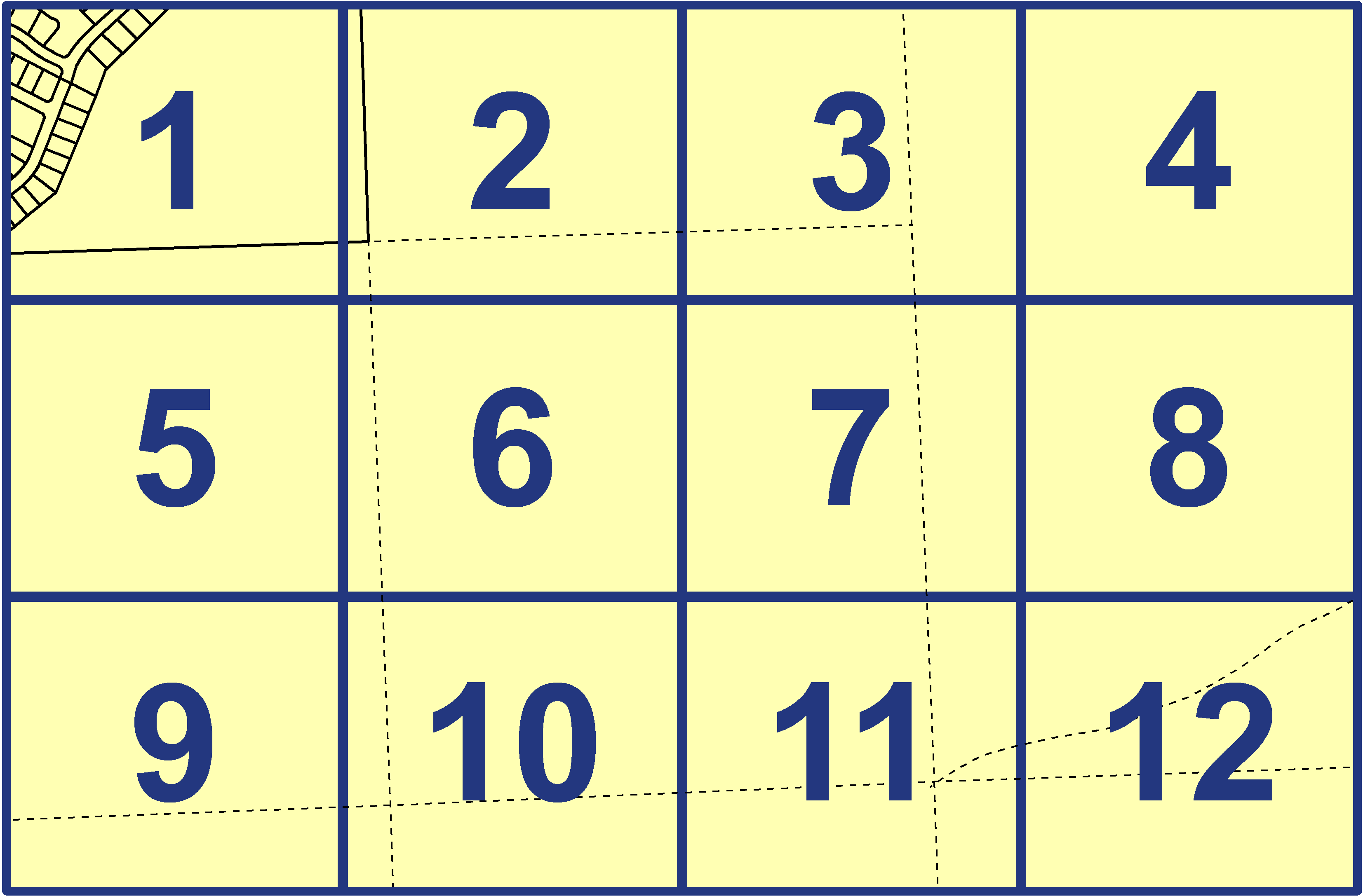 quarter facet map