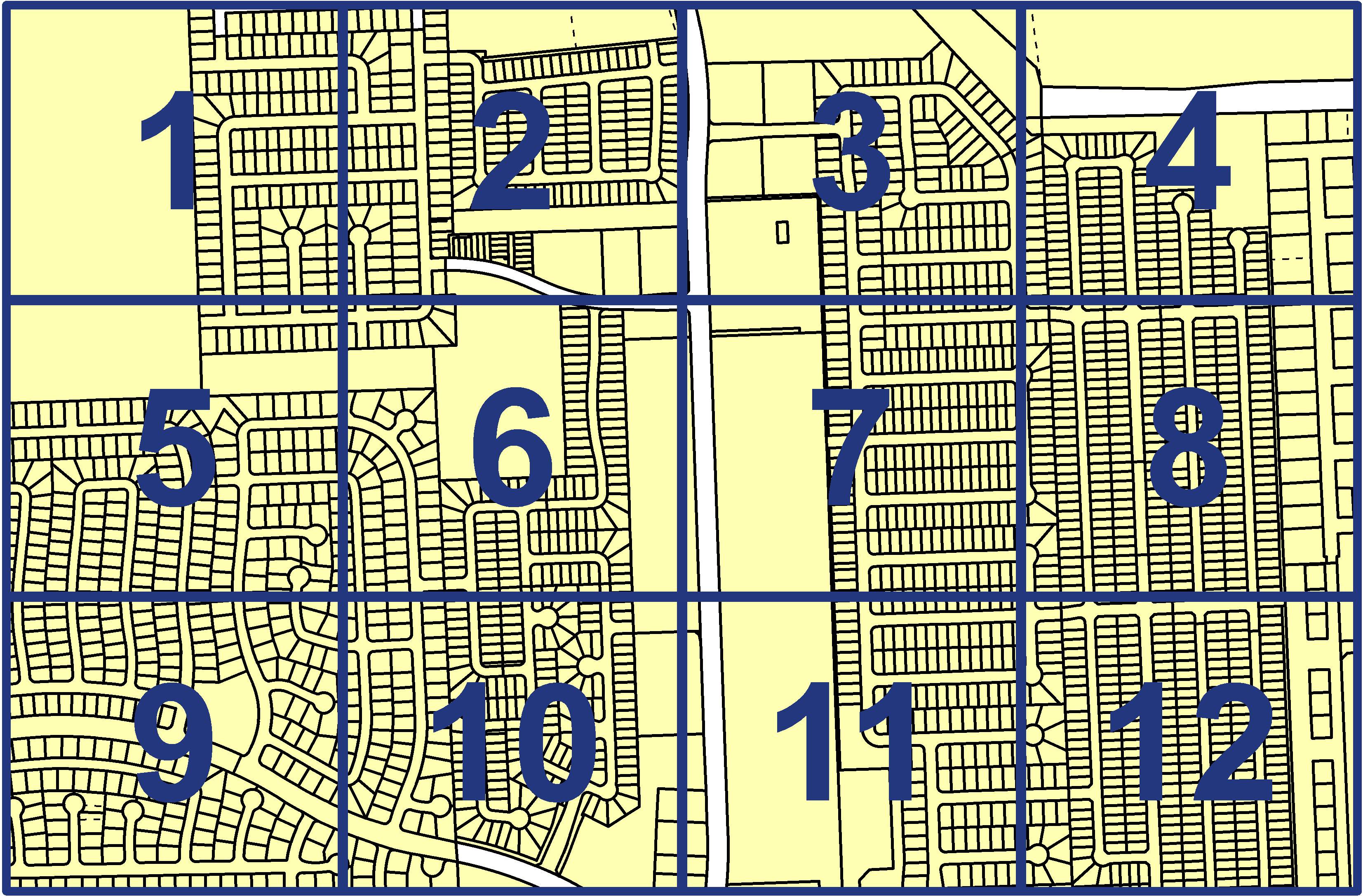 quarter facet map