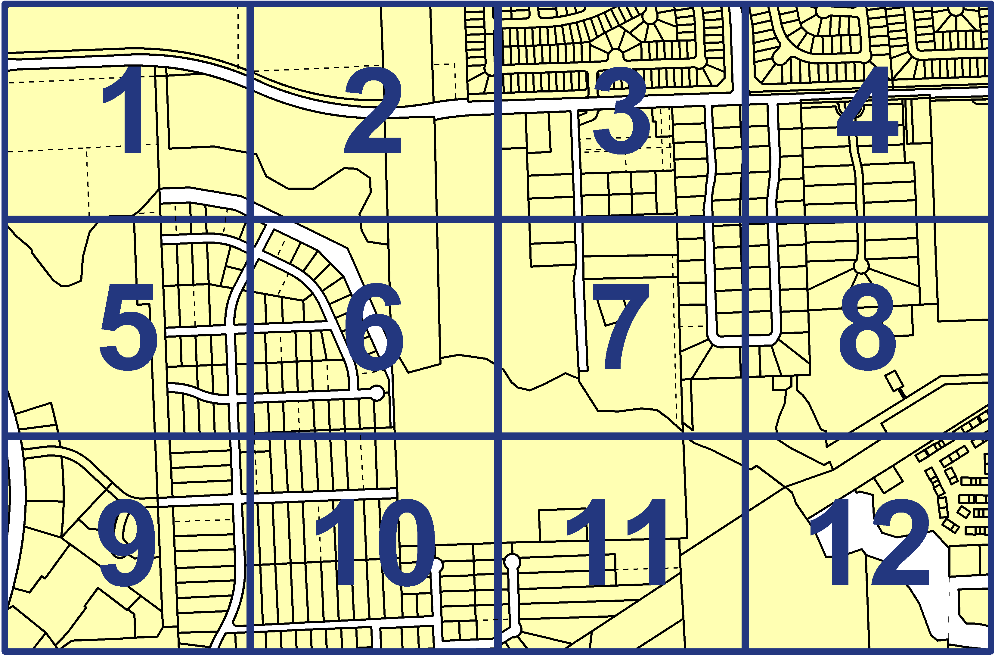 quarter facet map