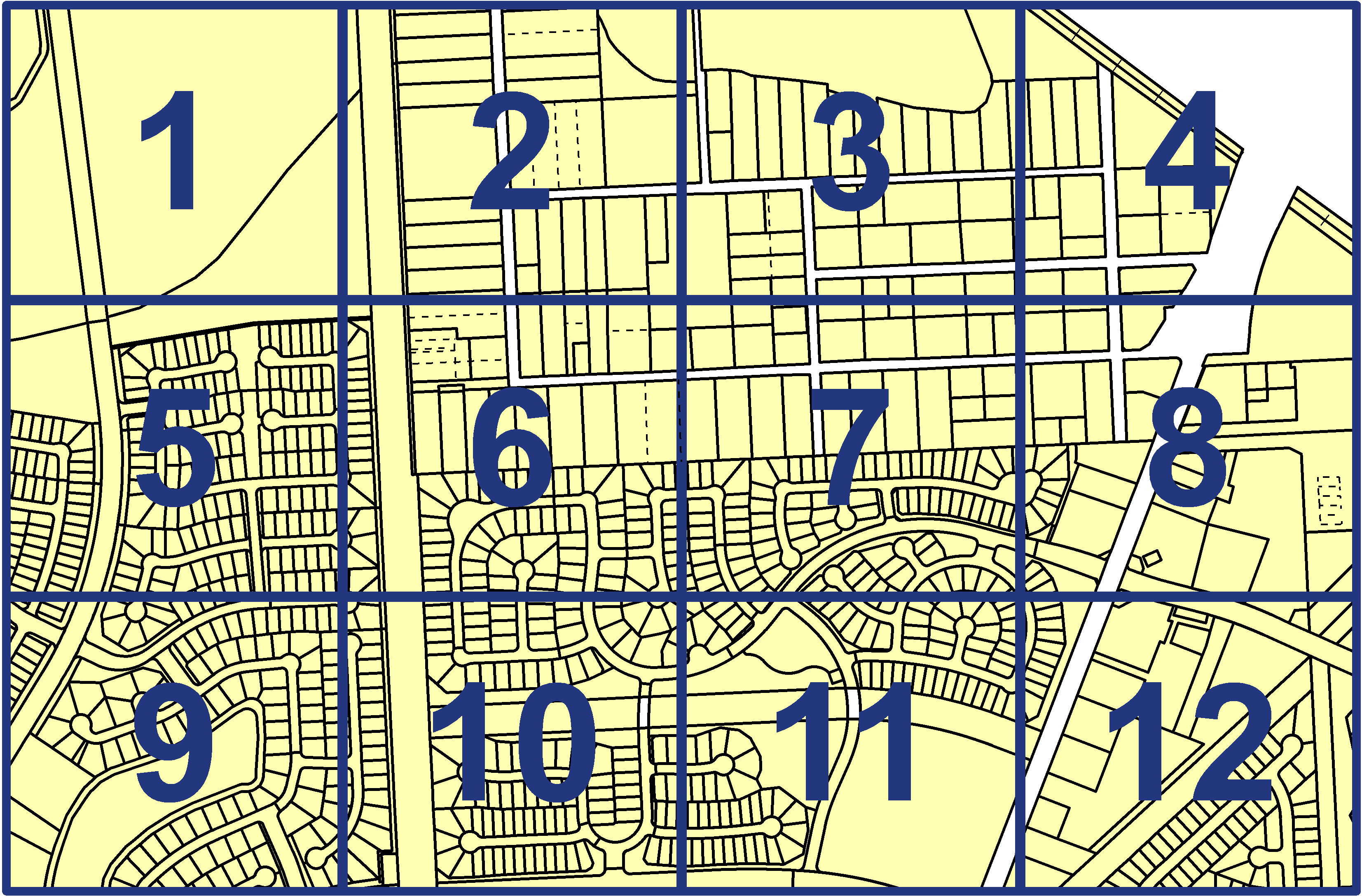 quarter facet map