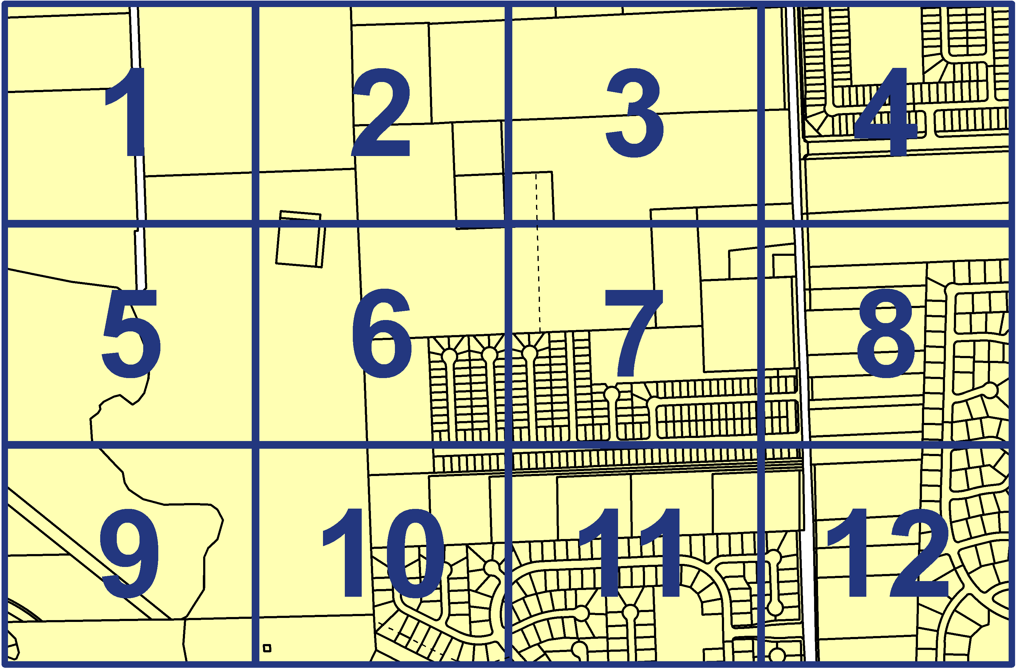 quarter facet map