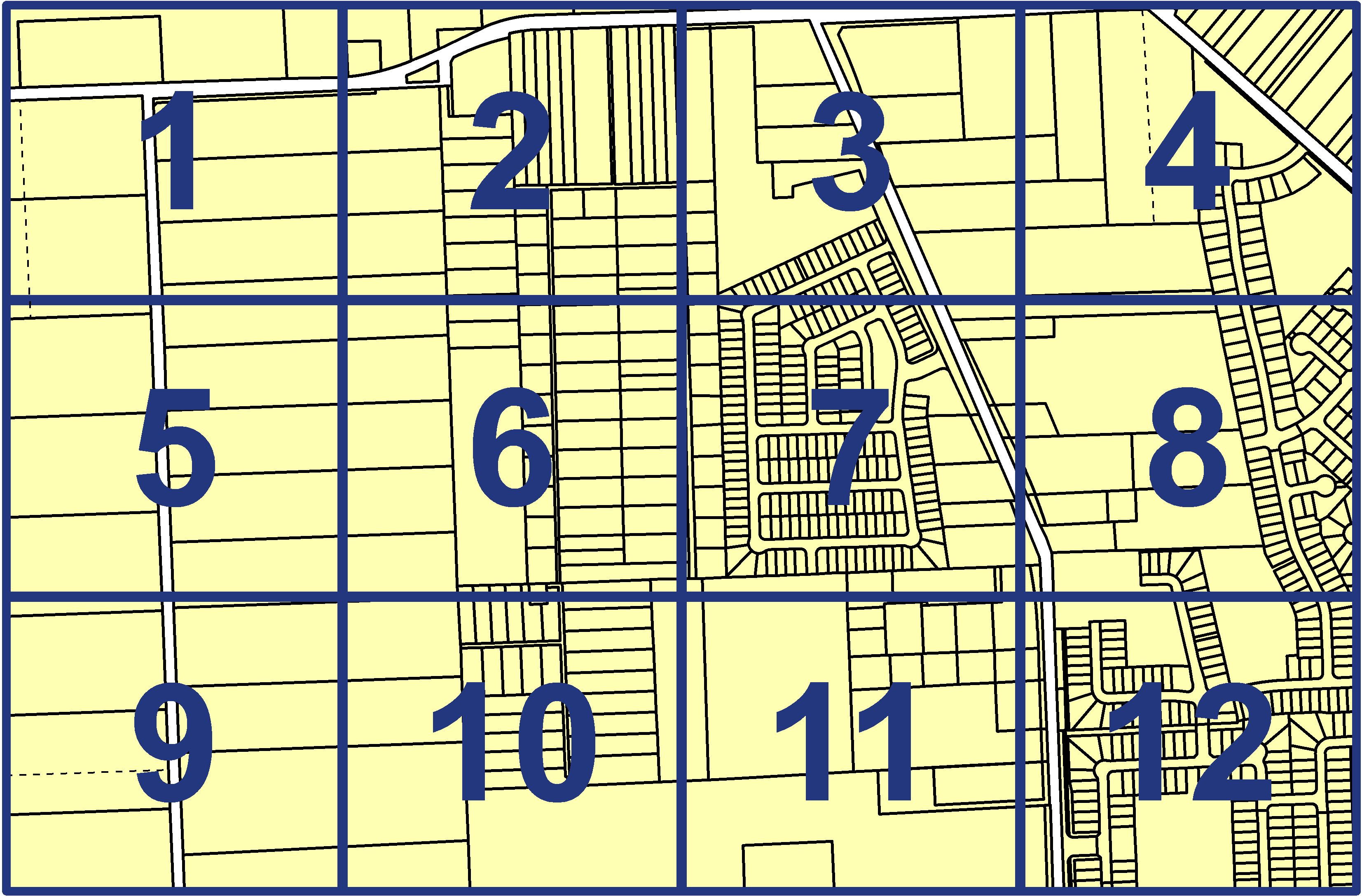 quarter facet map