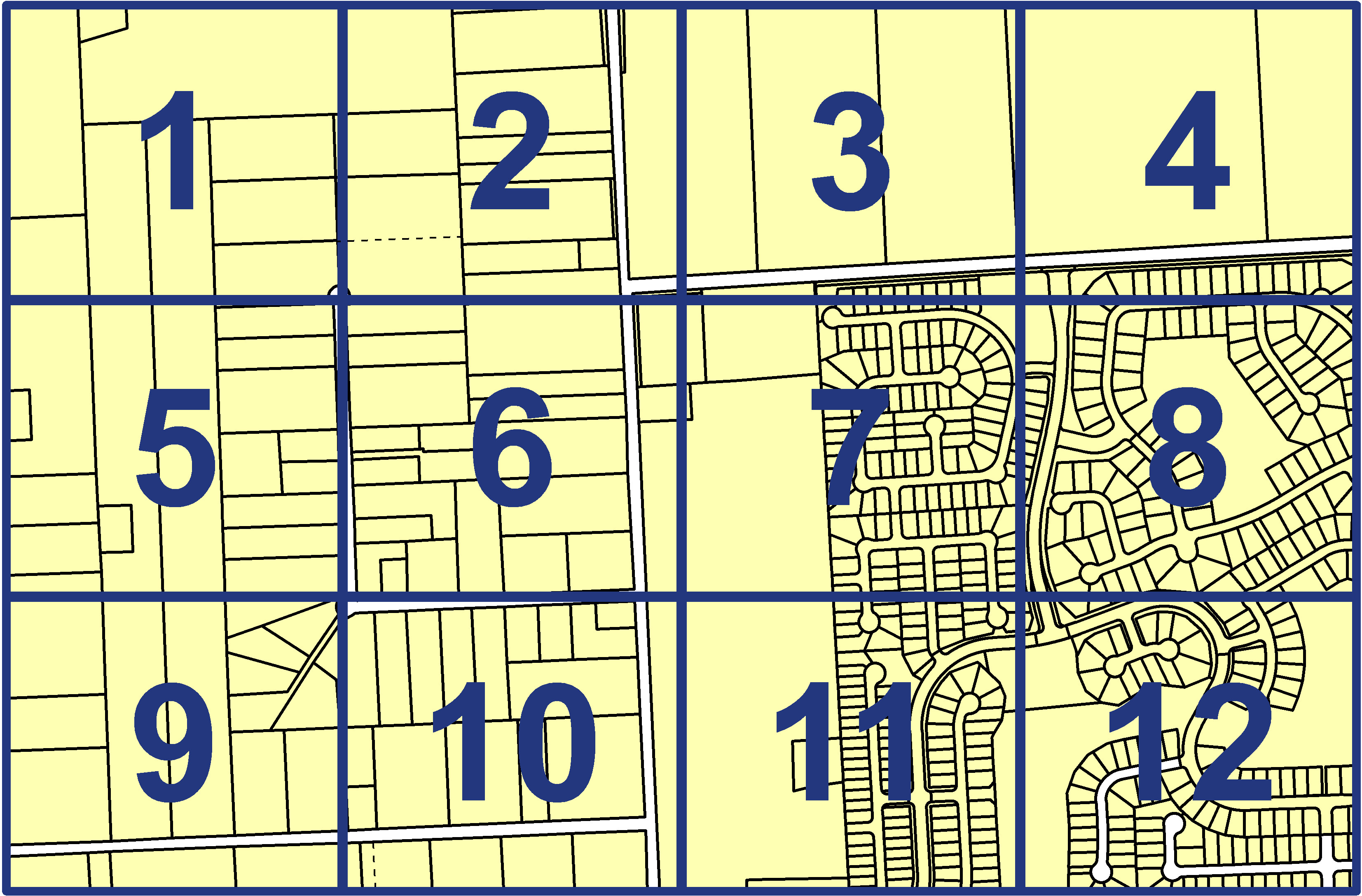 quarter facet map