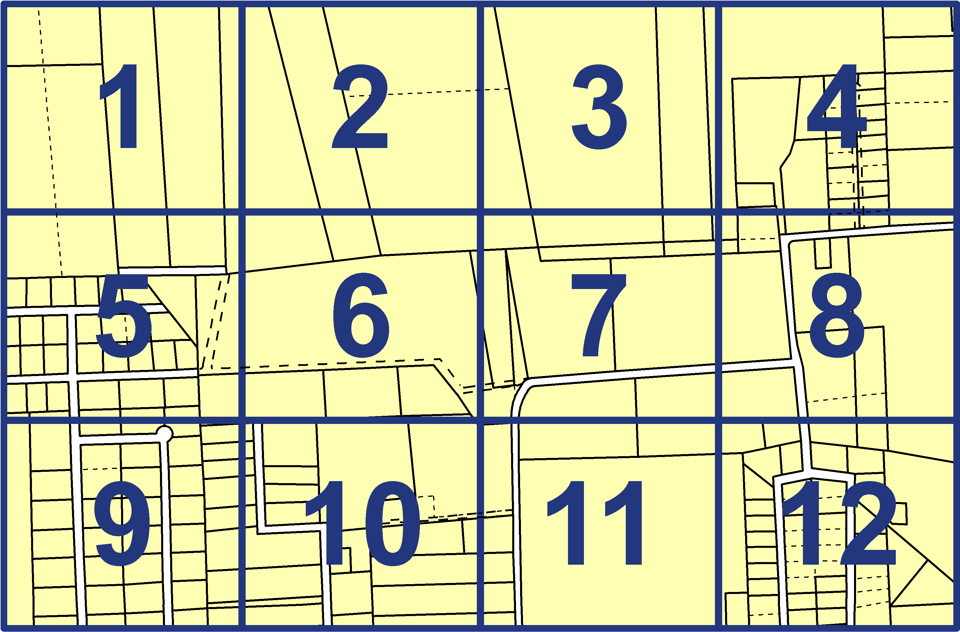 quarter facet map