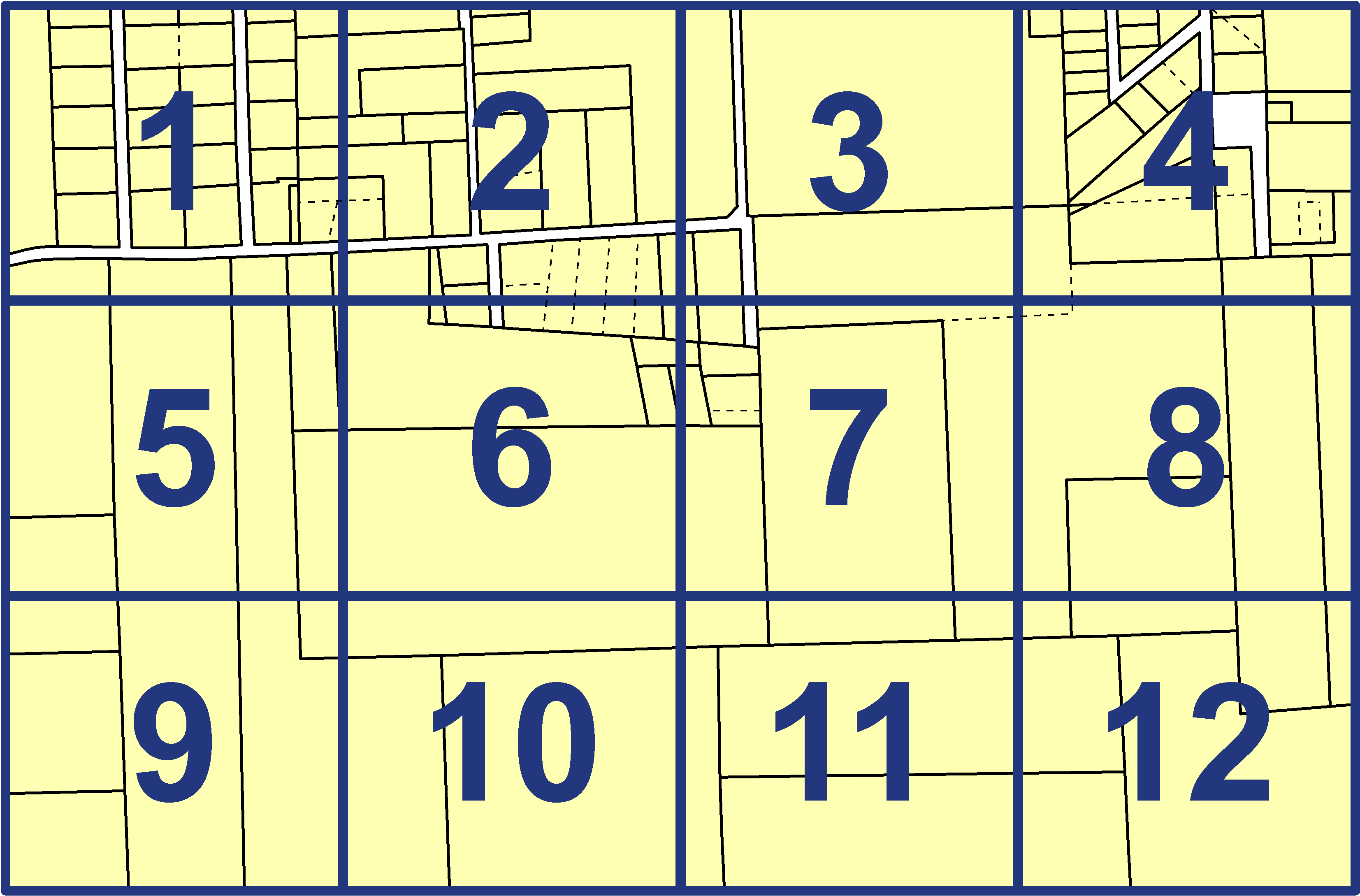 quarter facet map