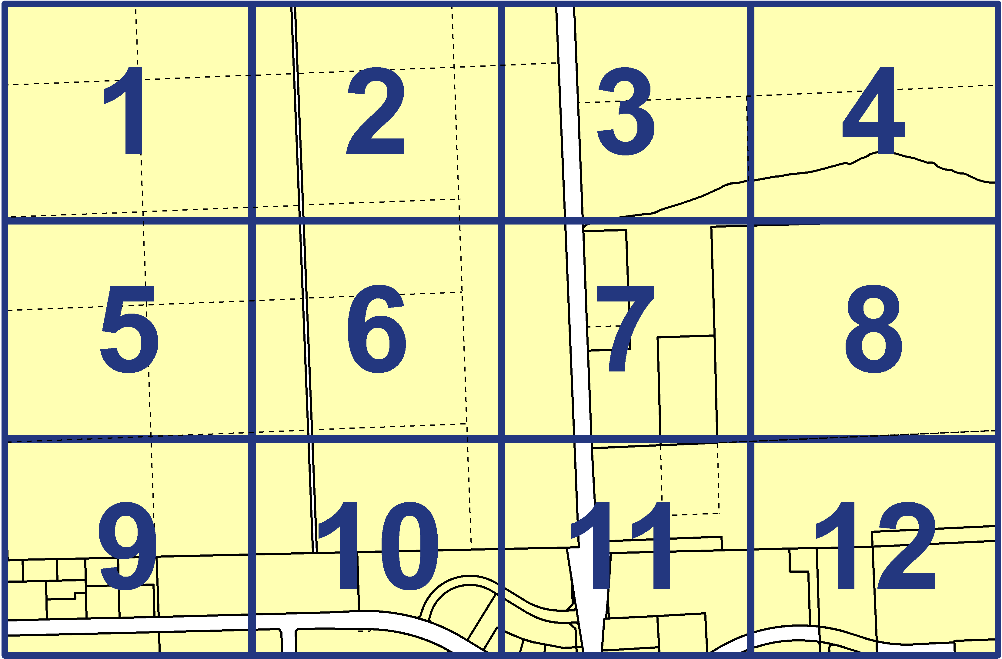 quarter facet map