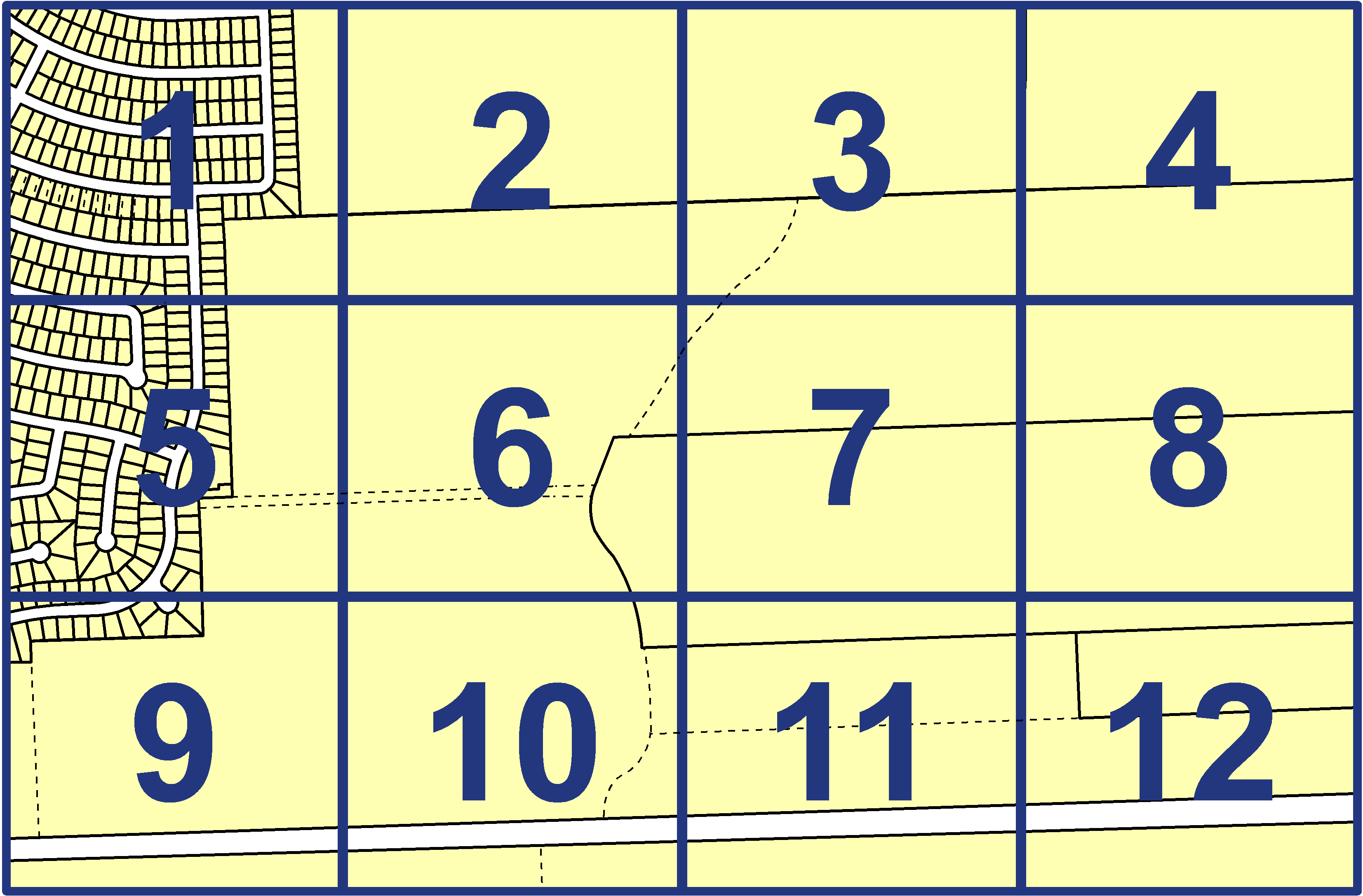 quarter facet map