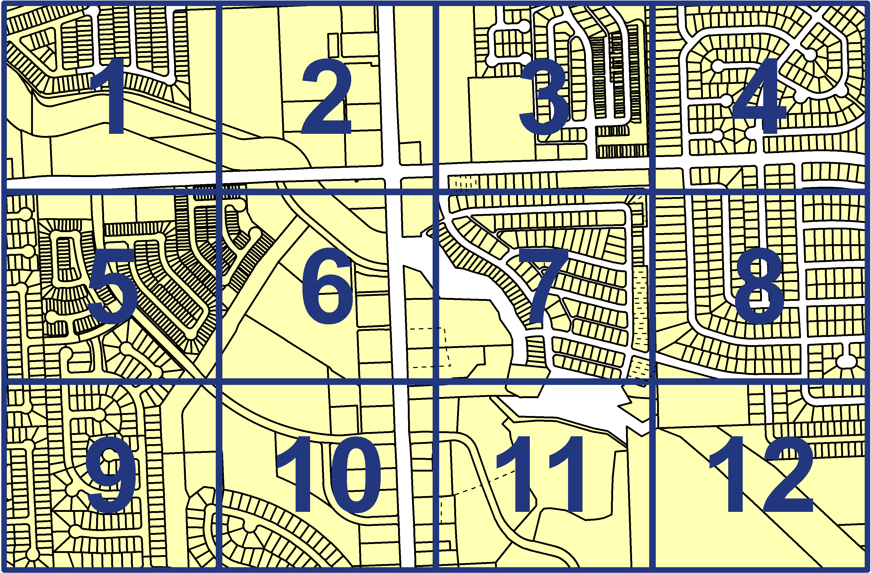 quarter facet map