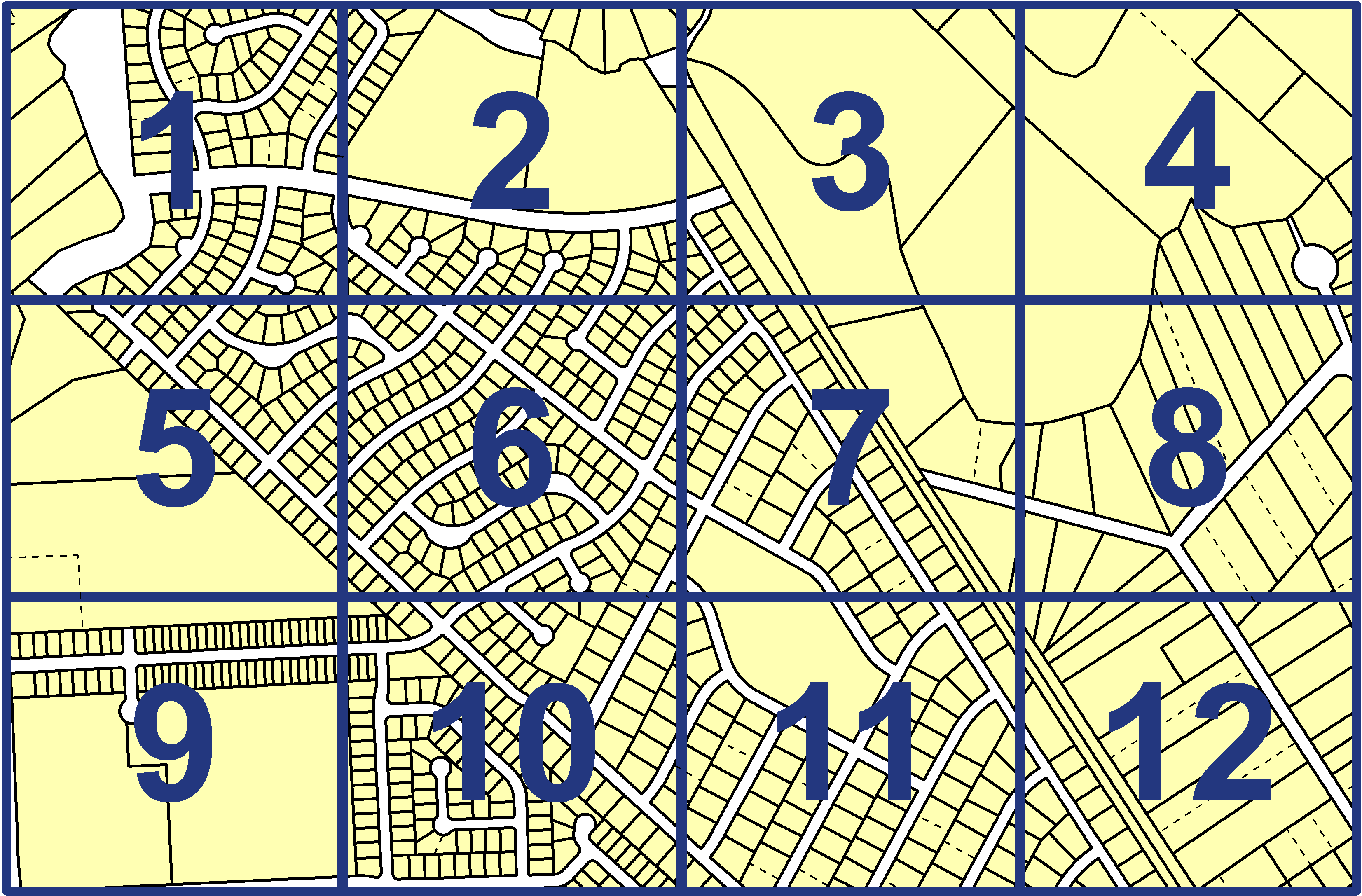 quarter facet map