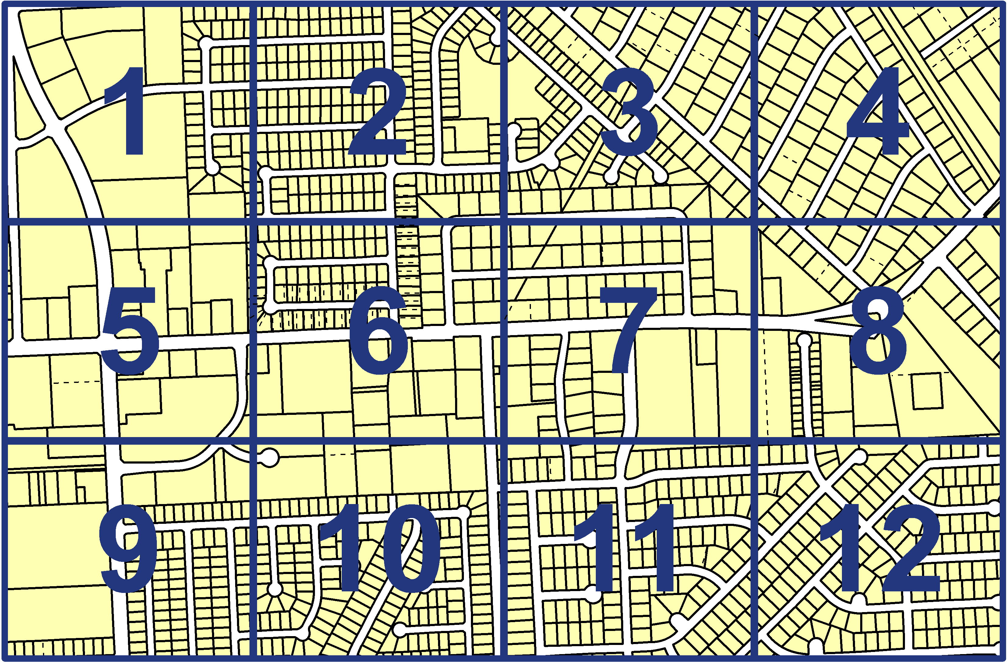 quarter facet map