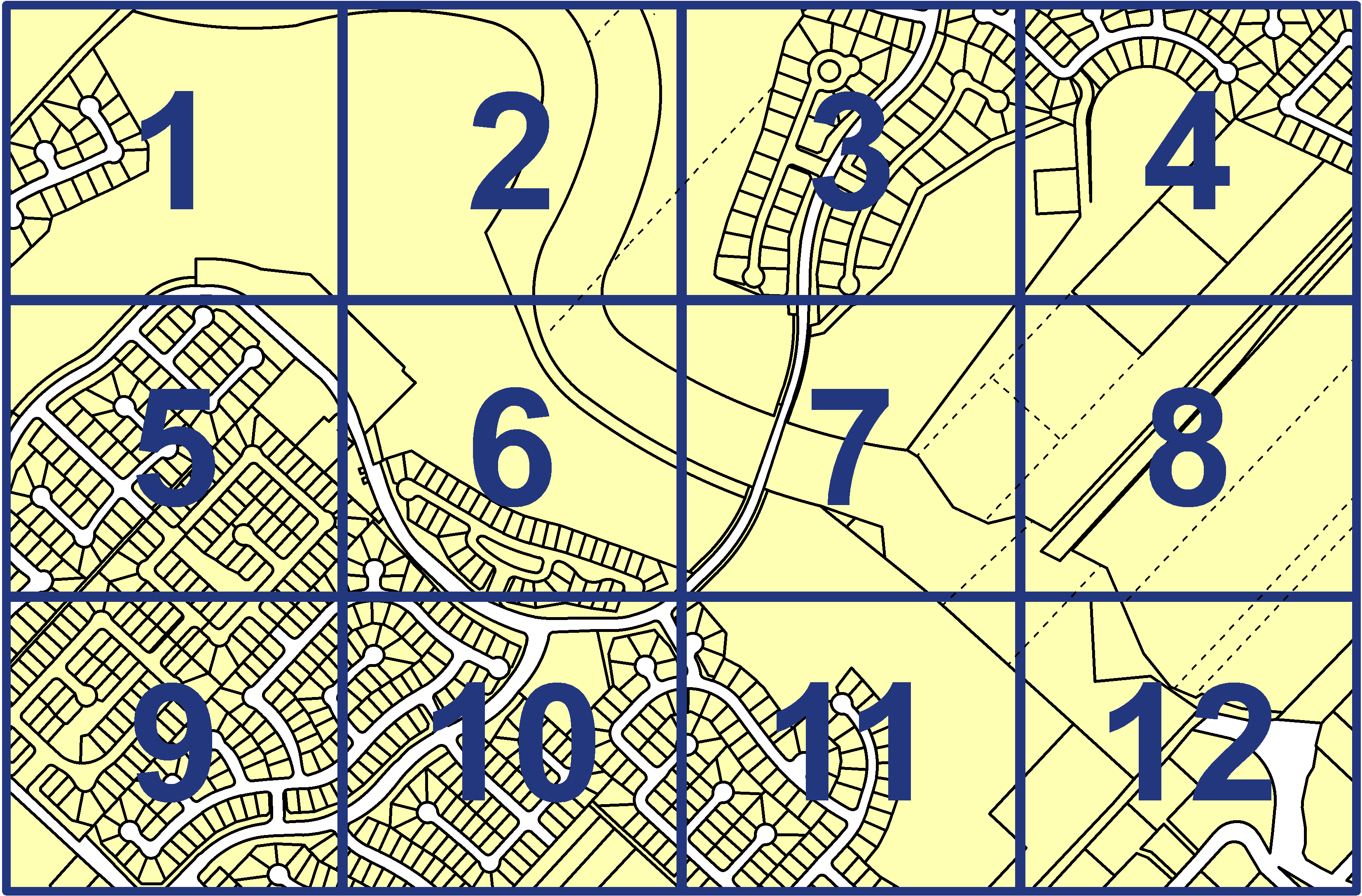 quarter facet map